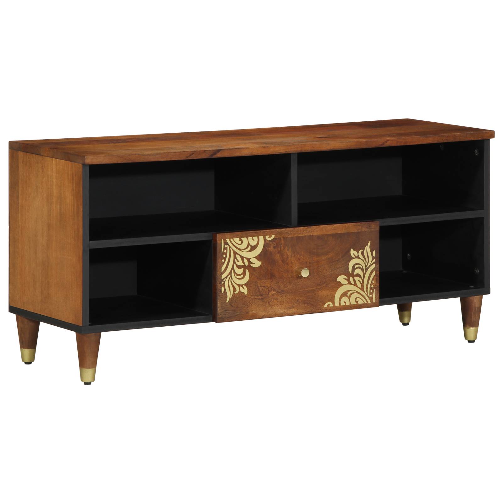 vidaXL TV-Schrank 100x33x46 cm aus massivem Mangoholz