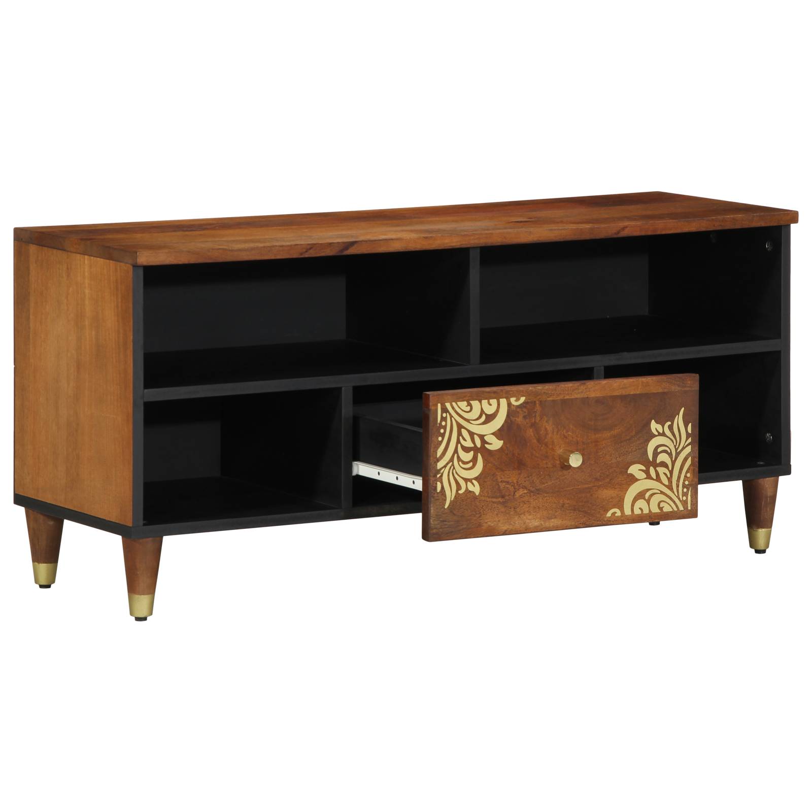 vidaXL TV-Schrank 100x33x46 cm aus massivem Mangoholz