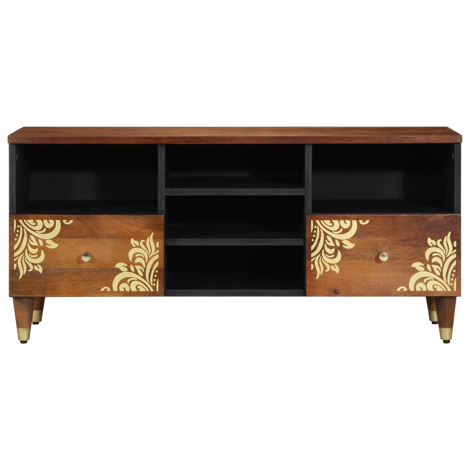 vidaXL TV-Schrank 100x33x46 cm Massivholz Mango