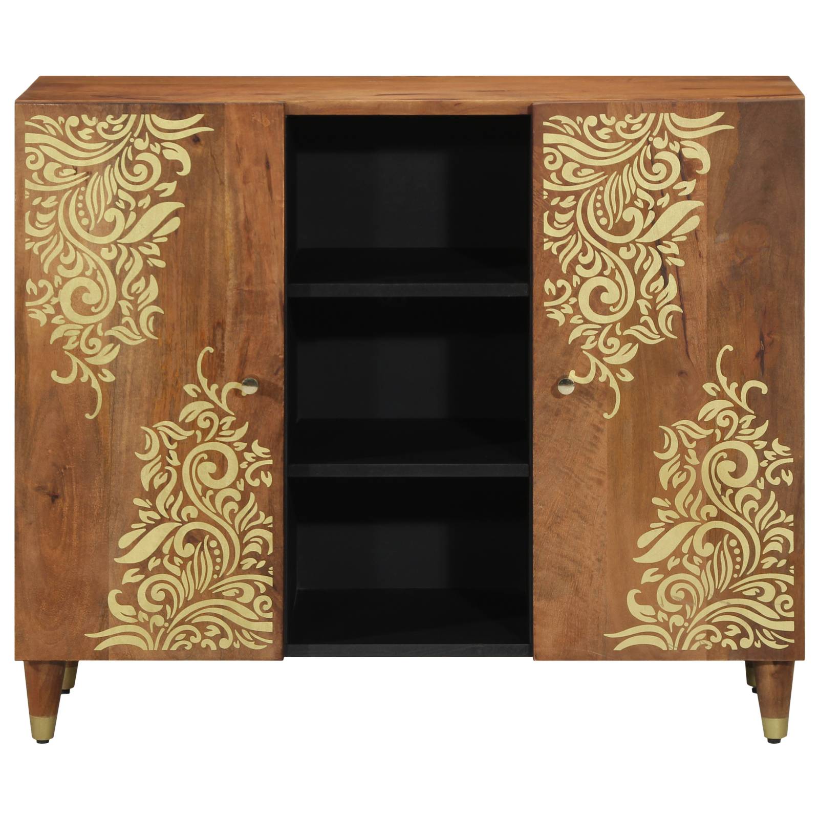 vidaXL Sideboard 90x33x75 cm Massivholz Mango