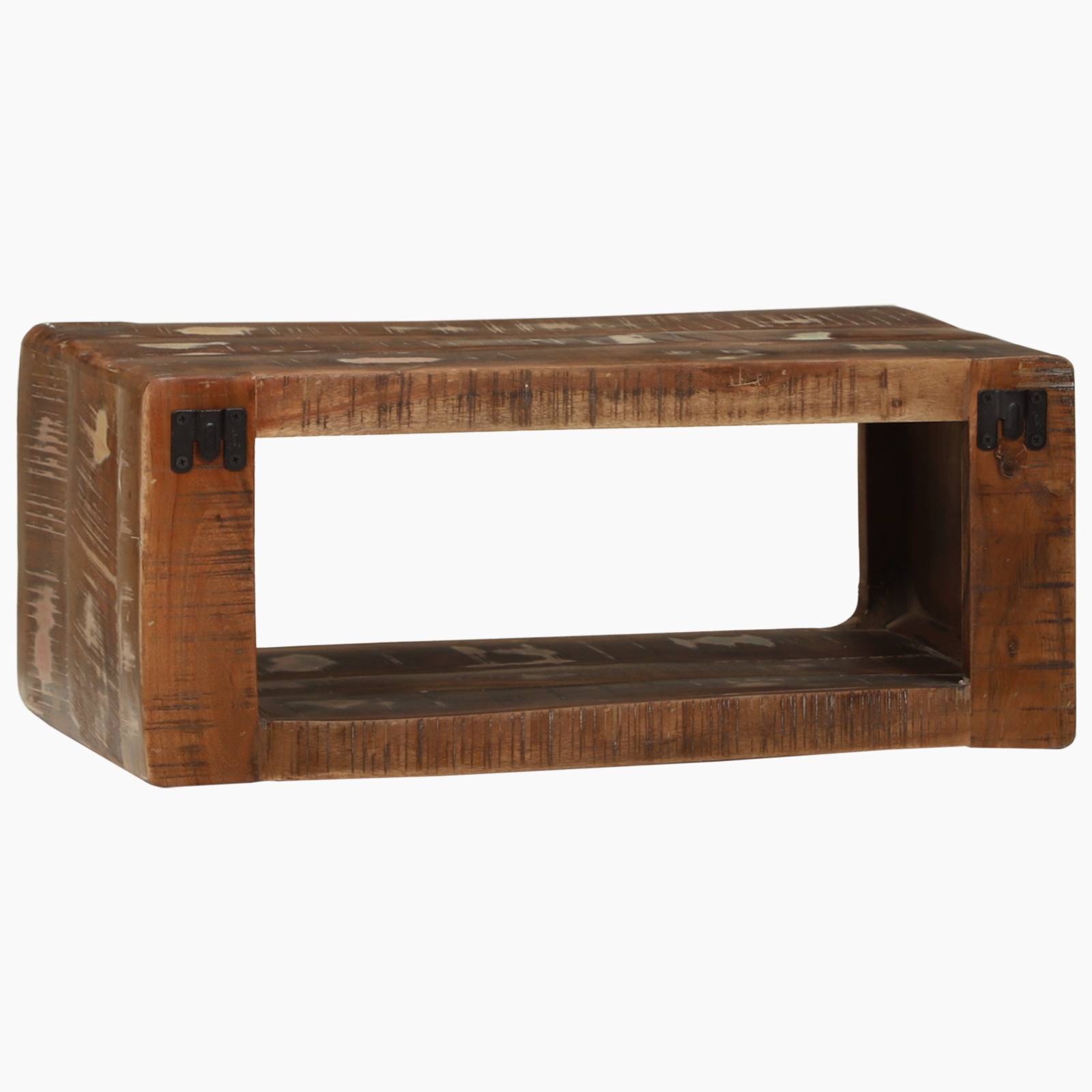 vidaXL TV-Schrank Multicolor 60x30x25 cm Massivholz Altholz