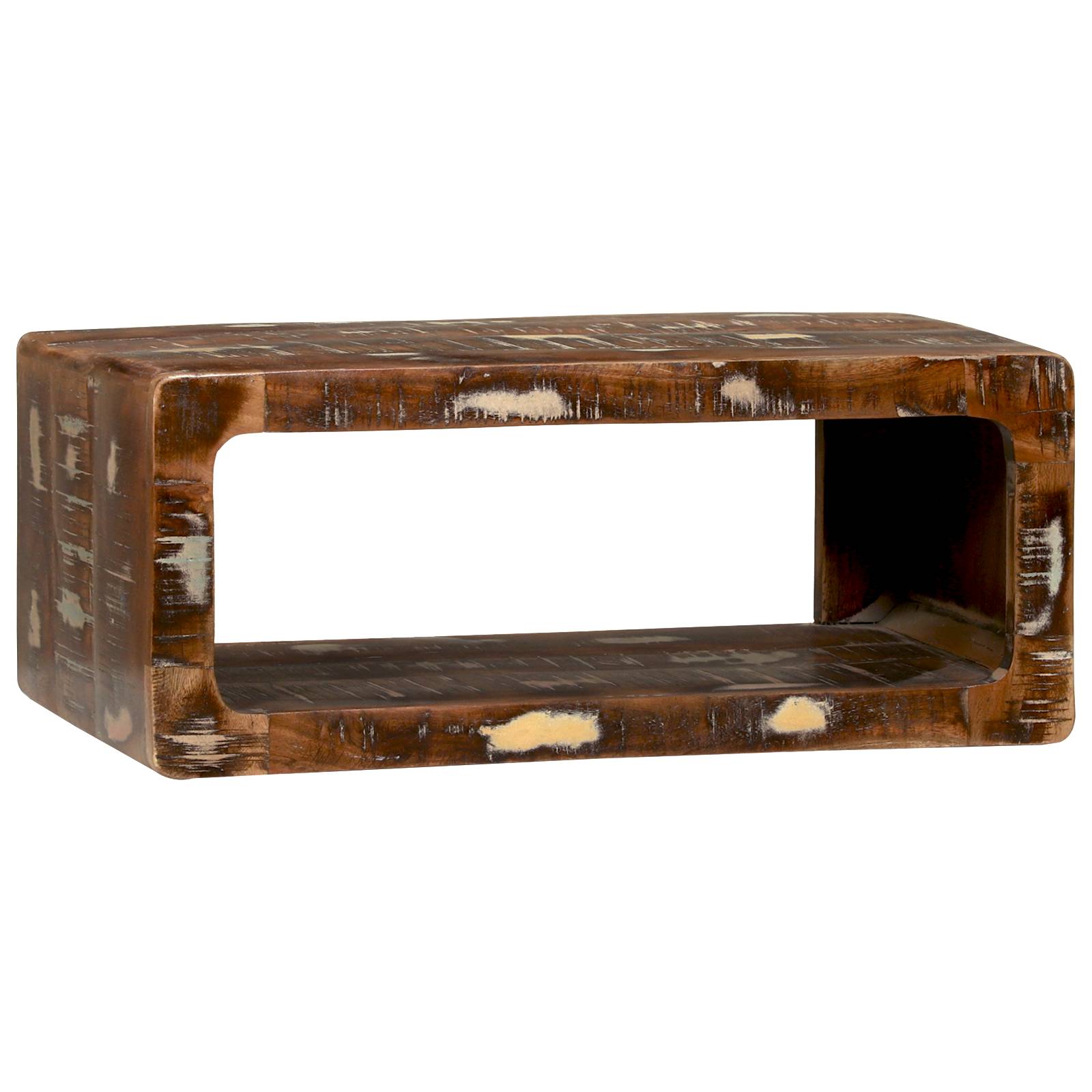 vidaXL TV-Schrank Multicolor 60x30x25 cm Massivholz Altholz