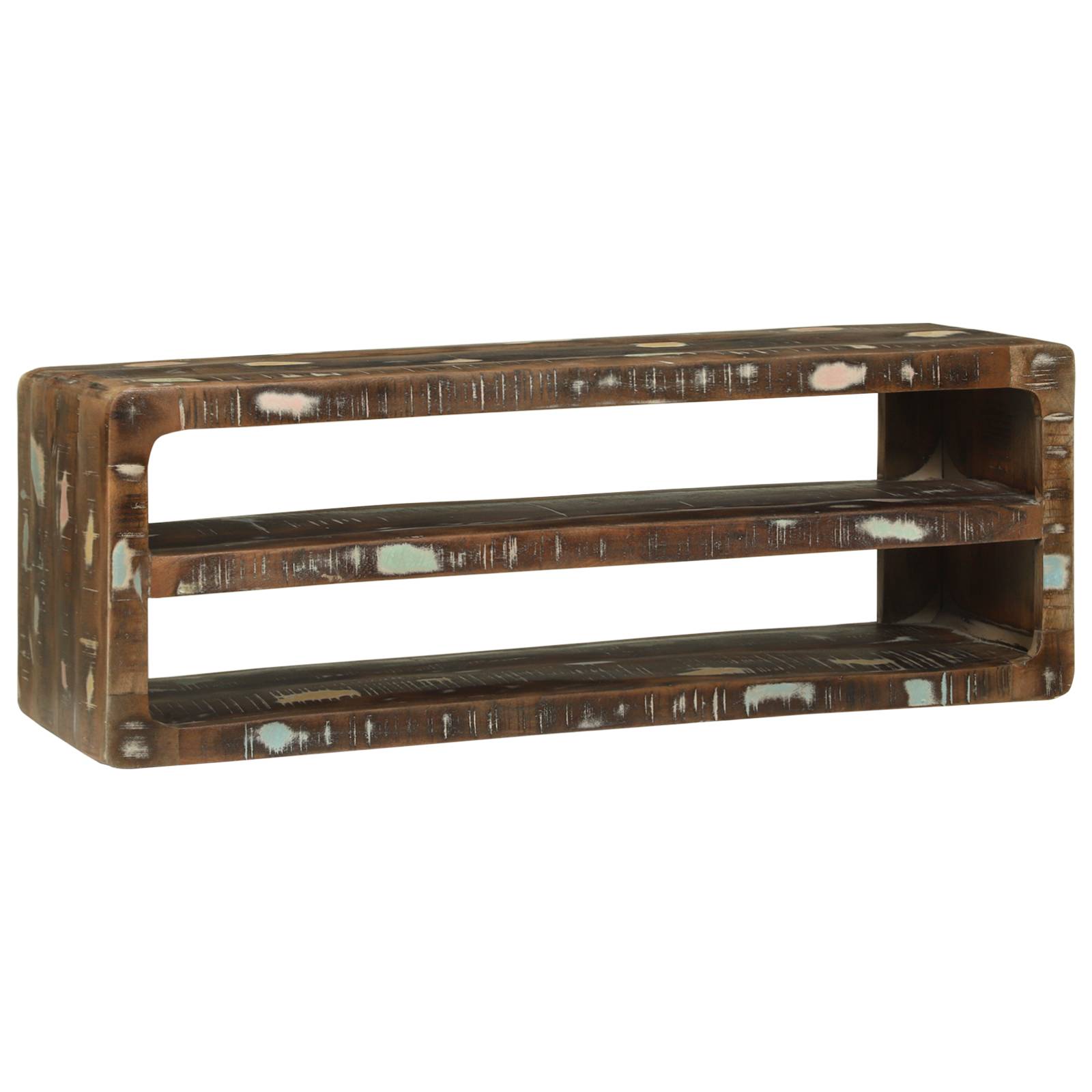 vidaXL TV-Schrank 100x32x36 cm Massivholz Altholz