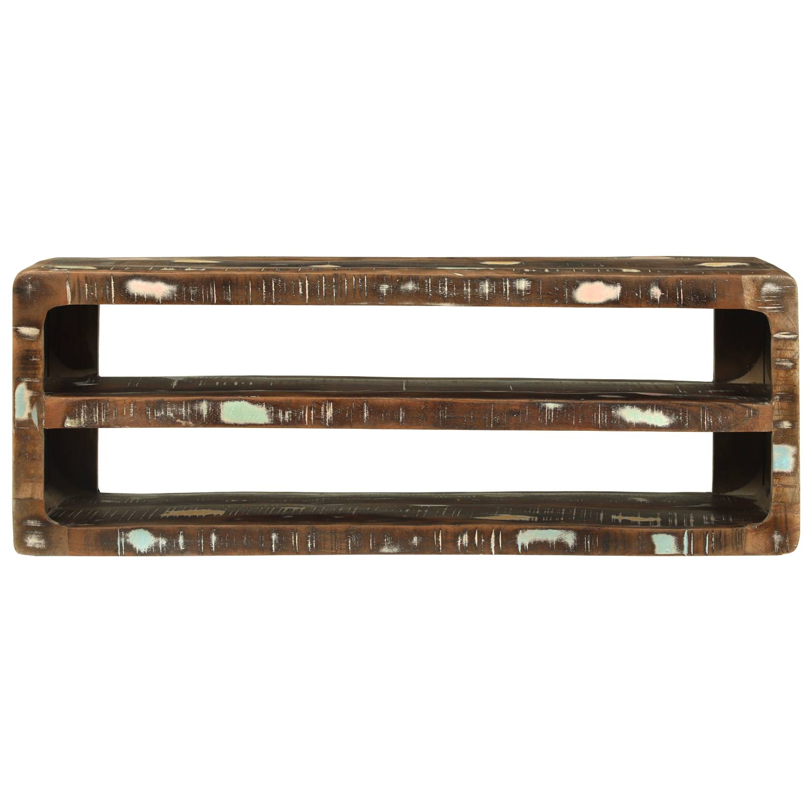 vidaXL TV-Schrank 100x32x36 cm Massivholz Altholz