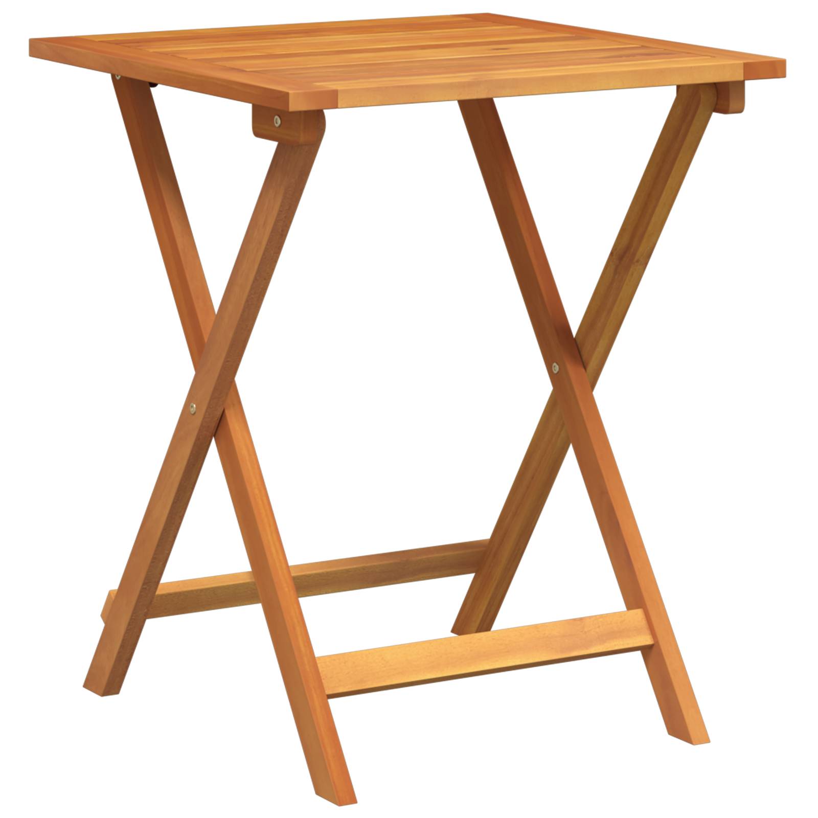 vidaXL 3-teiliges Faltbares Bistro-Set mit Kissen, Massivholz Akazie