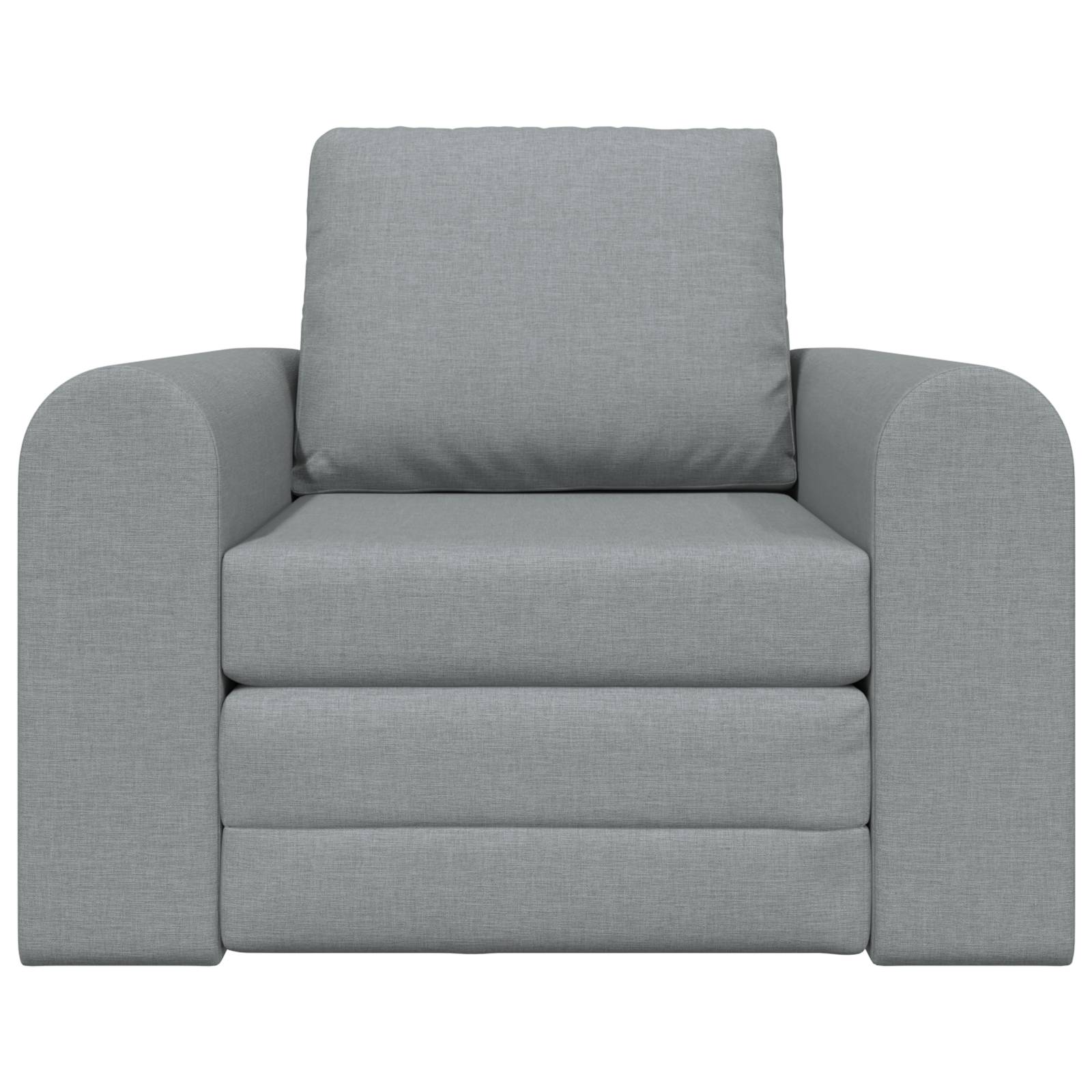 vidaXL Boden Schlafsofa 2-in-1 Hellgrau 98x71x83 cm Stoff