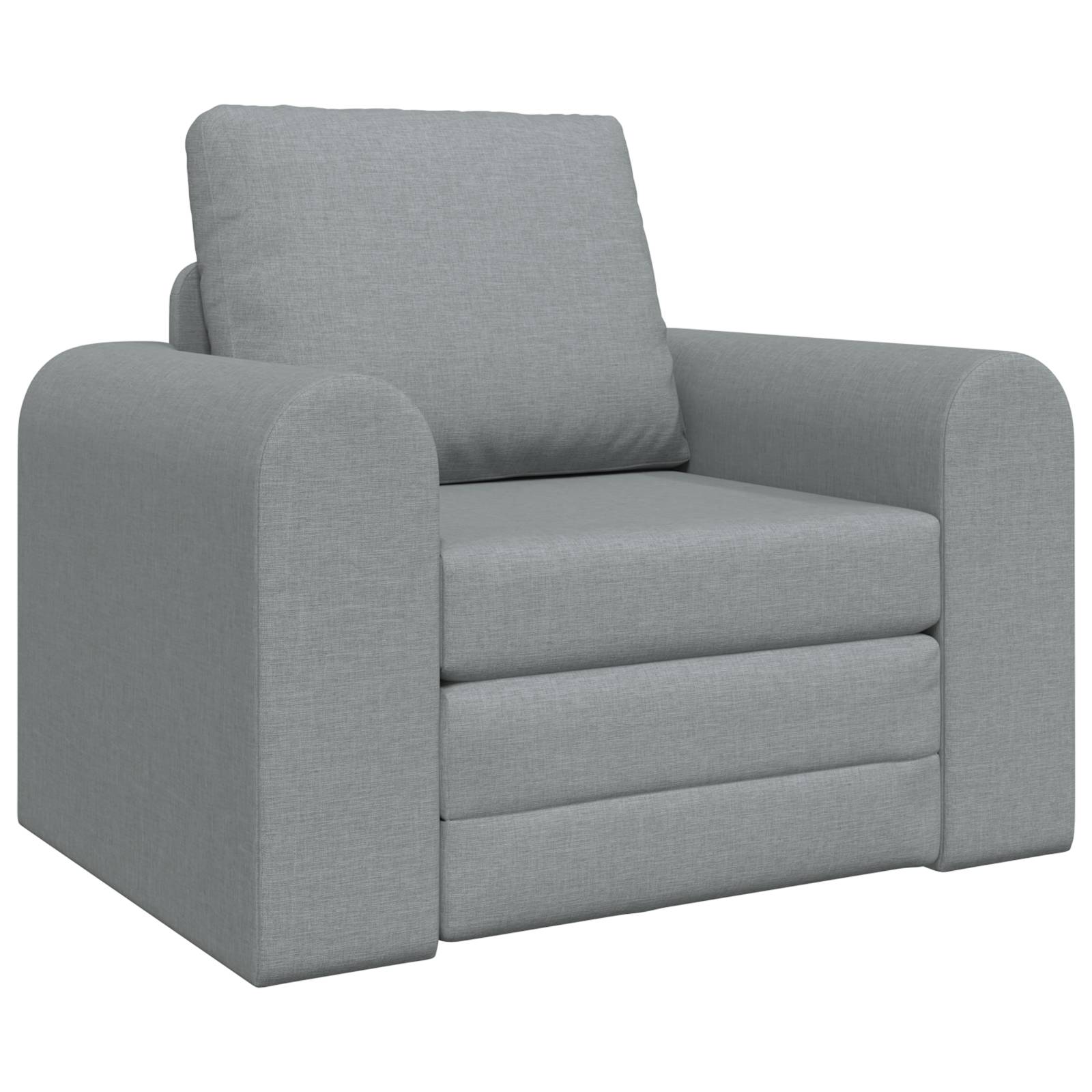 vidaXL Boden Schlafsofa 2-in-1 Hellgrau 98x71x83 cm Stoff