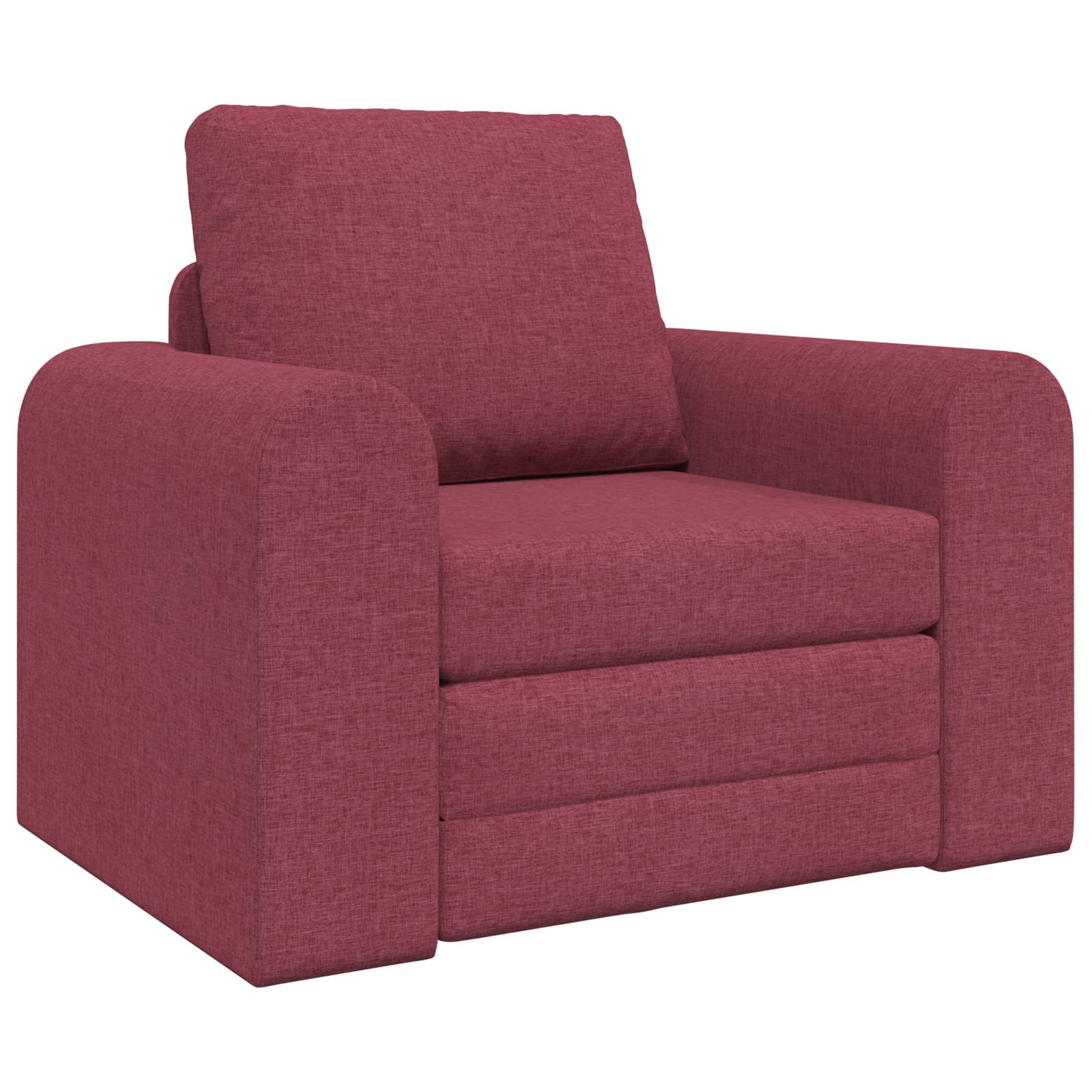 vidaXL Boden Schlafsofa 2-in-1 Burgunderrot 98x71x83 cm Stoff