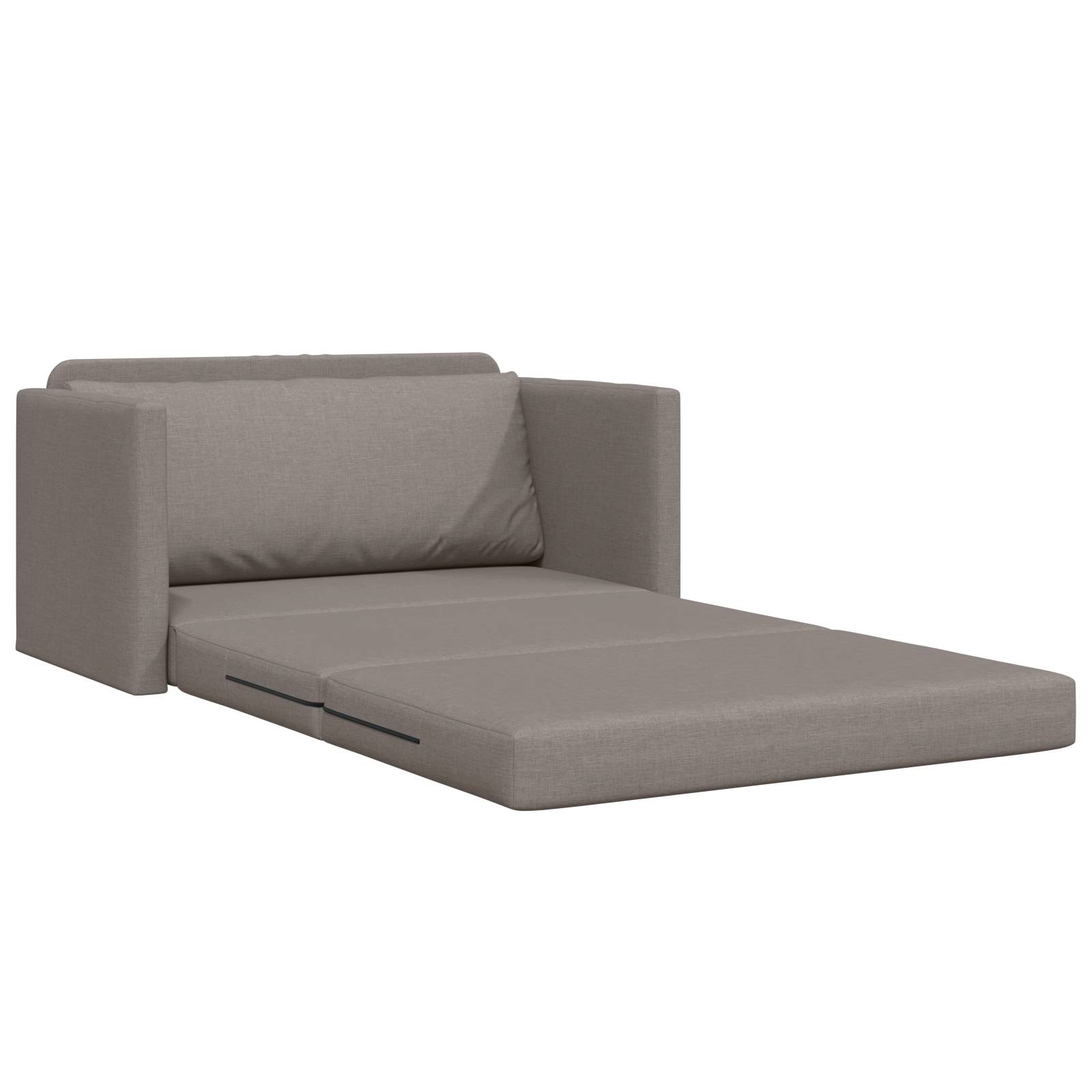 vidaXL Bodensofa Bett 2-in-1 Taupe 124x71x78 cm Stoff