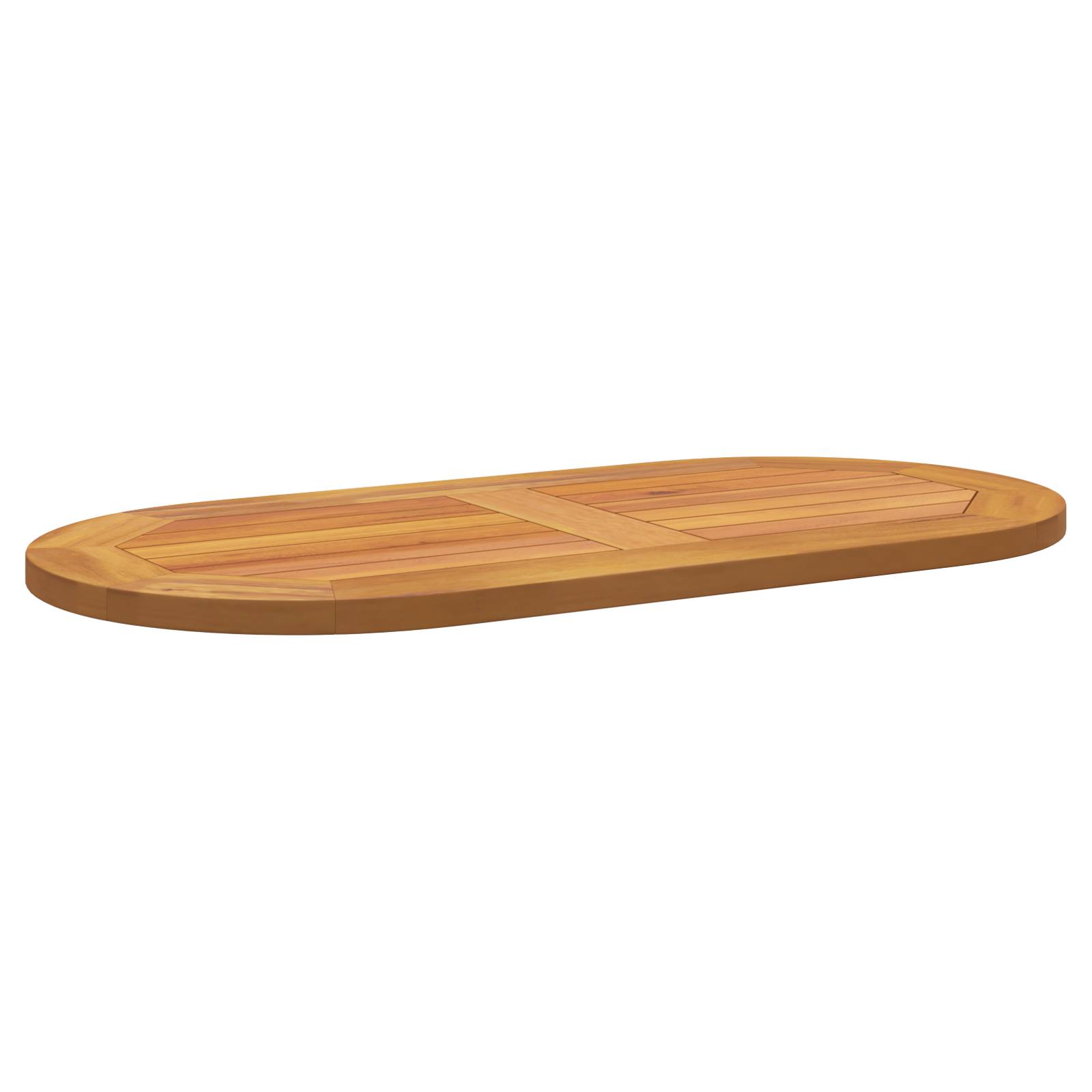 vidaXL Tischplatte 80x40x2,2 cm ovale massivholz Akazie