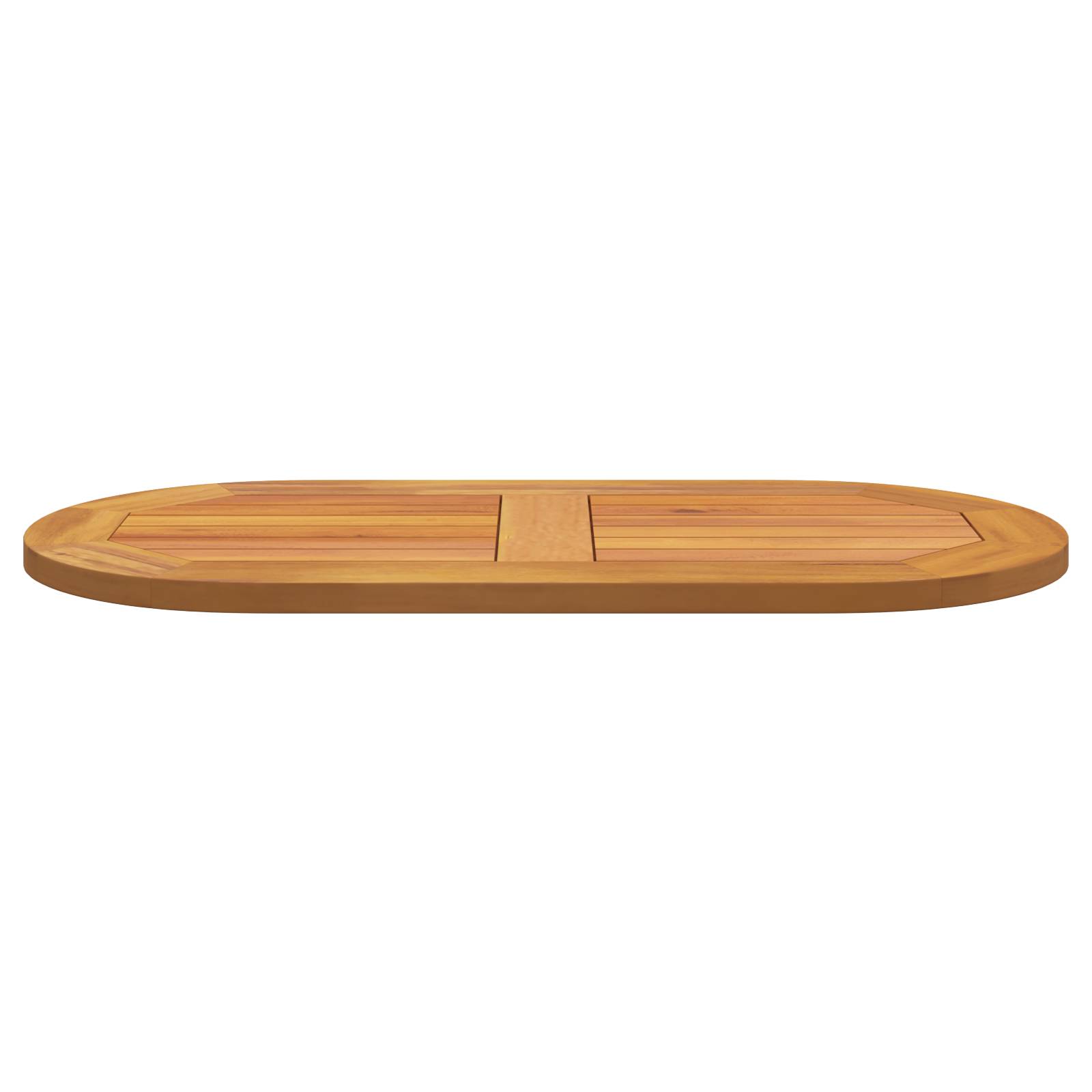 vidaXL Tischplatte 80x40x2,2 cm ovale massivholz Akazie