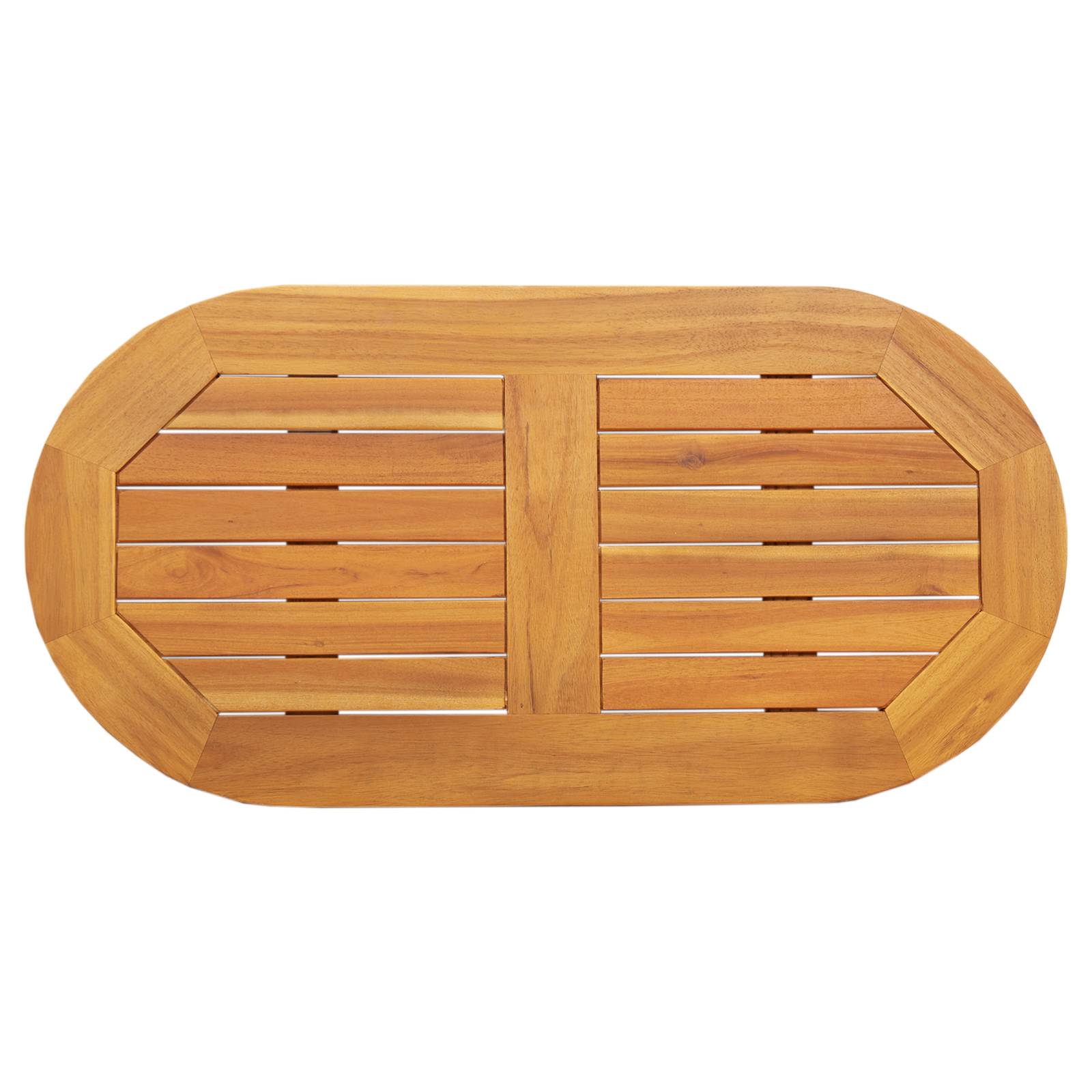 vidaXL Tischplatte 80x40x2,2 cm ovale massivholz Akazie