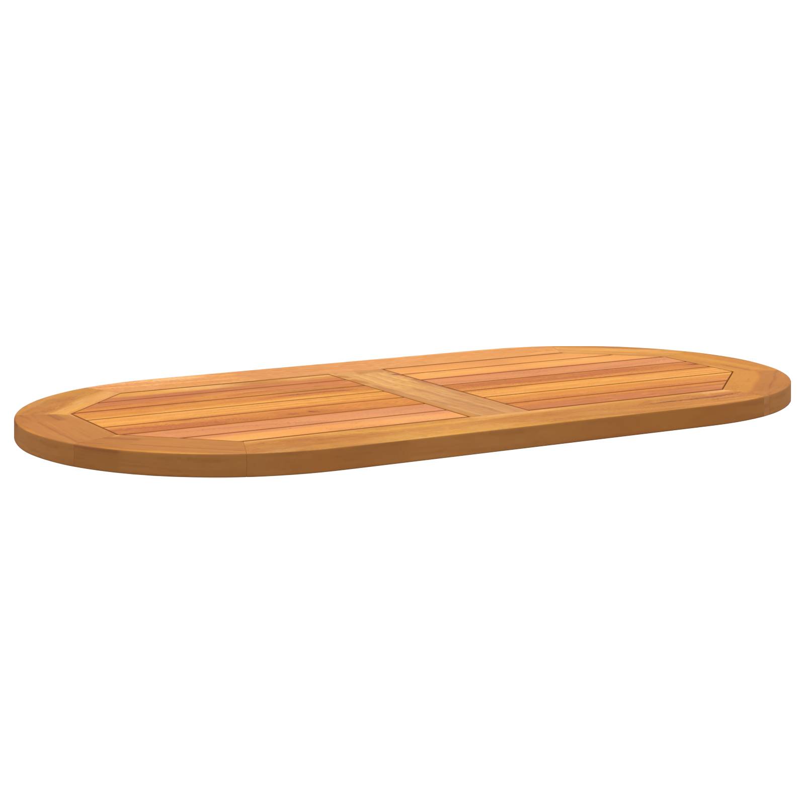 vidaXL Tischplatte 90x45x2,2 cm Oval Massivholz Akazie