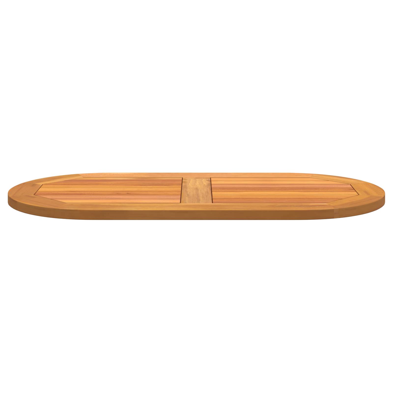 vidaXL Tischplatte 90x45x2,2 cm Oval Massivholz Akazie