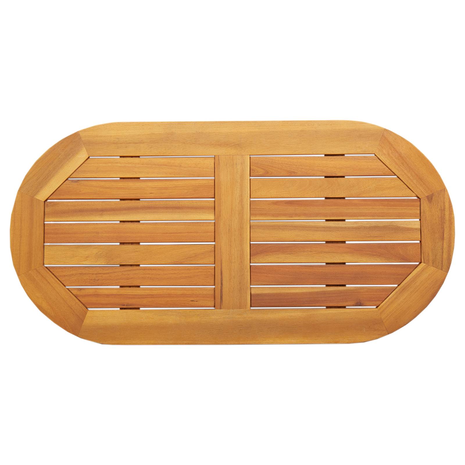 vidaXL Tischplatte 90x45x2,2 cm Oval Massivholz Akazie