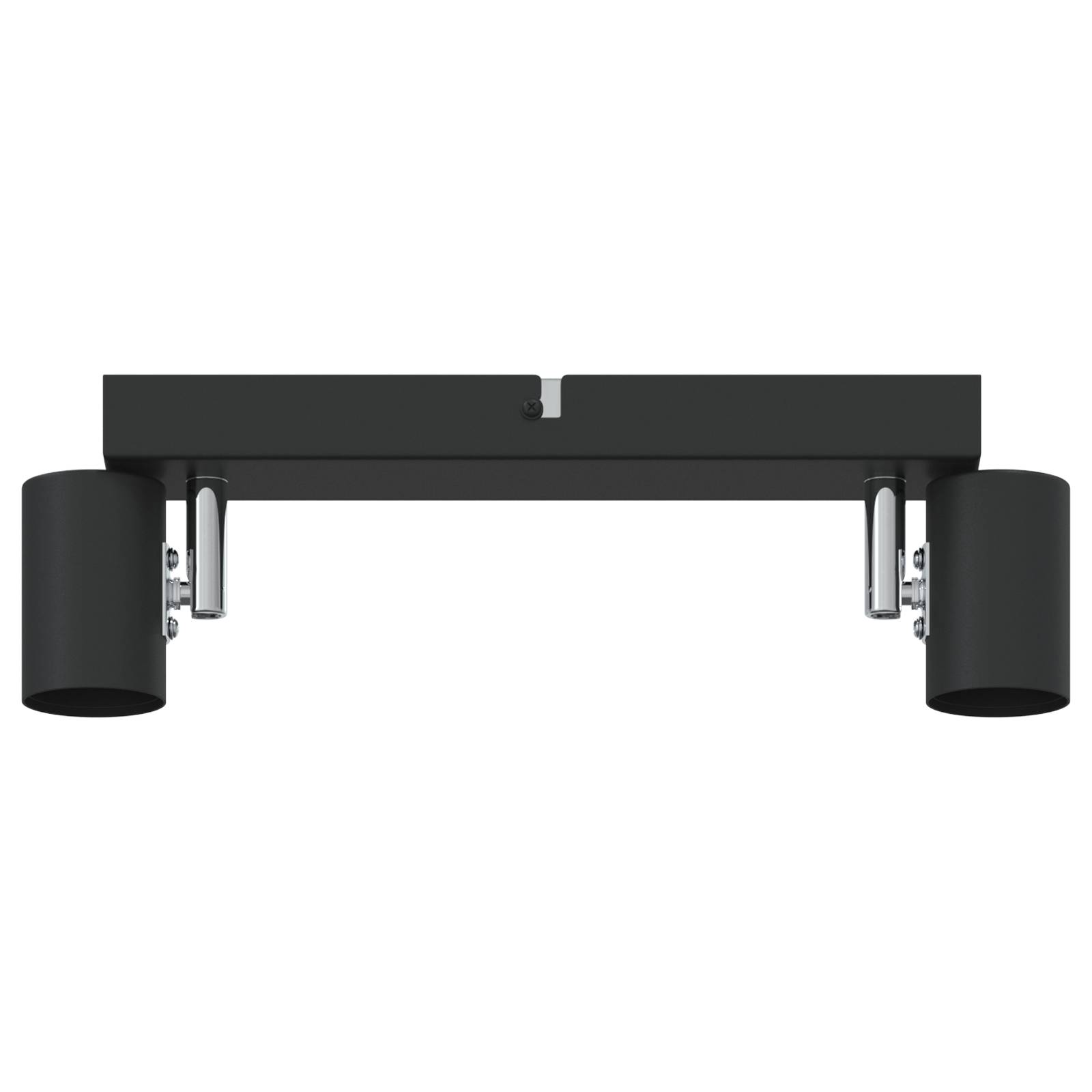 vidaXL Deckenstrahler 2 Wege verstellbar Schwarz E27