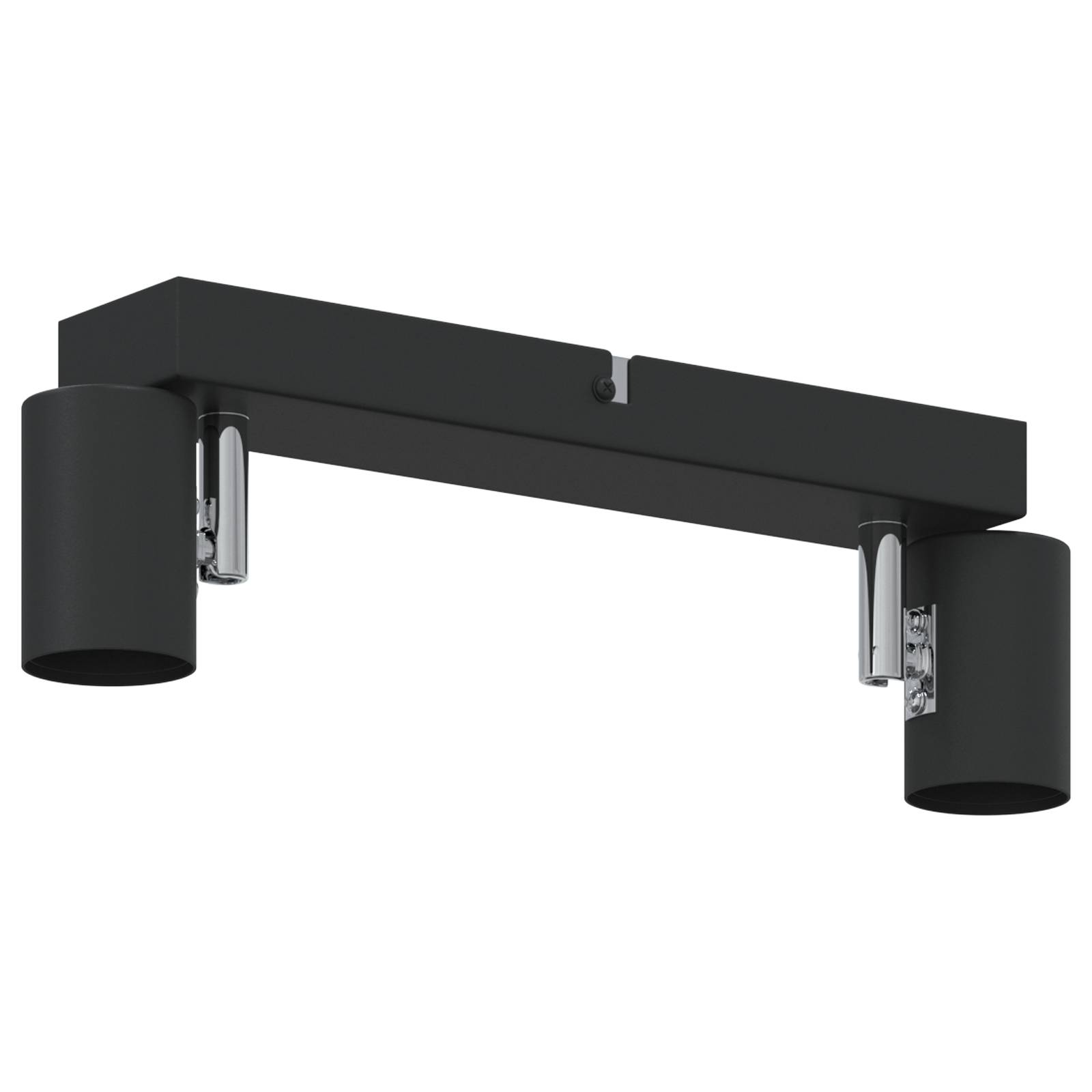 vidaXL Deckenstrahler 2 Wege verstellbar Schwarz E27
