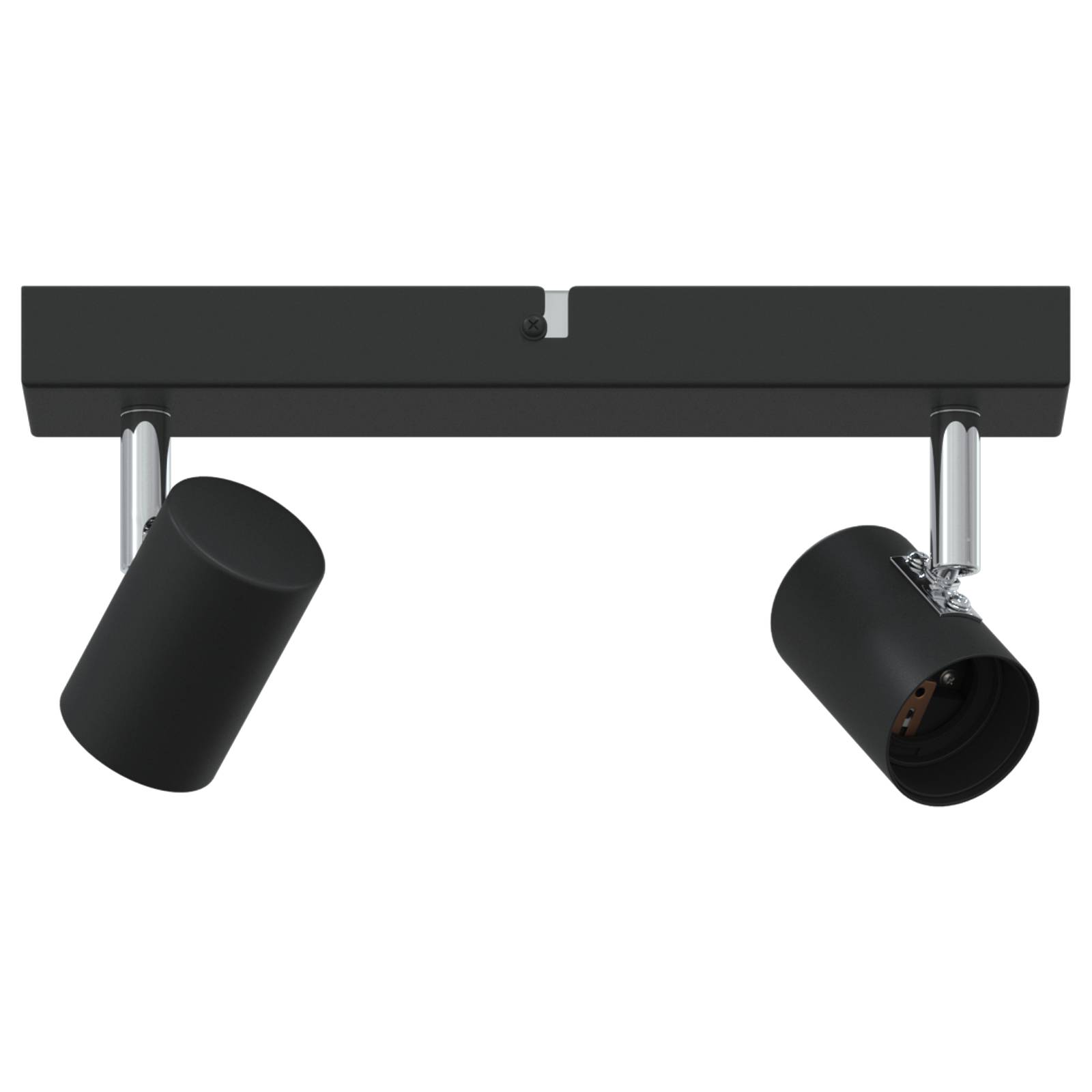 vidaXL Deckenstrahler 2 Wege verstellbar Schwarz E27