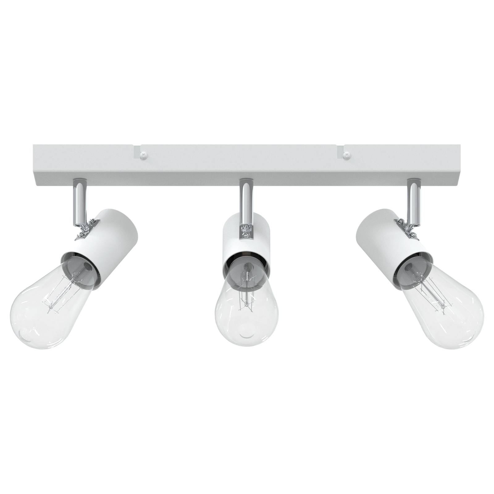 vidaXL Deckenstrahler 3-Wege verstellbar Weiß E27