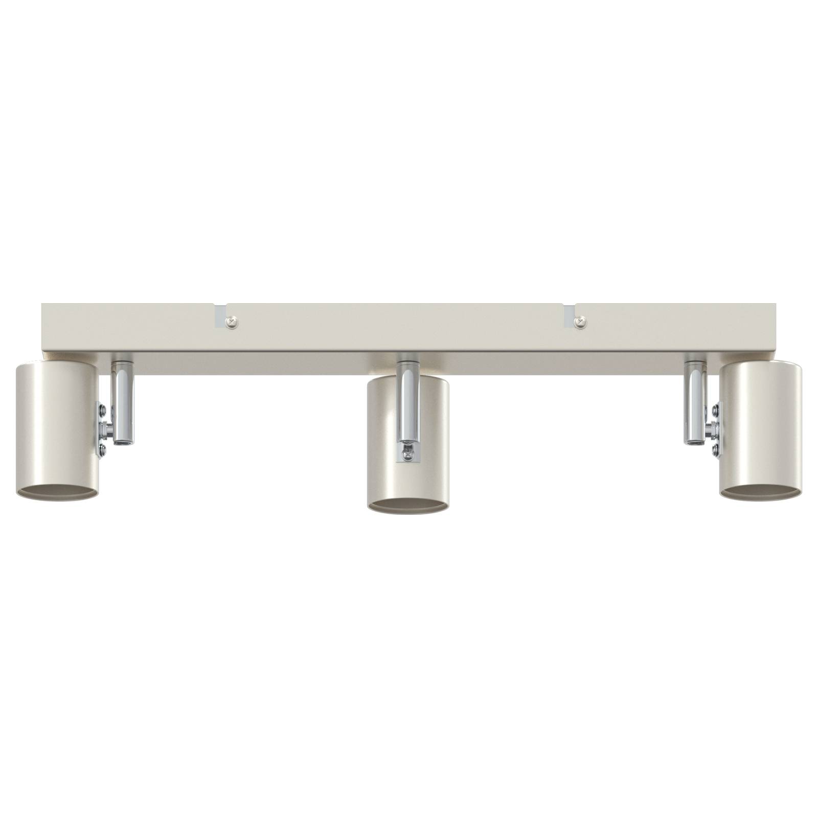 vidaXL Deckenstrahler 3-Wege Verstellbare Gebürstetes Nickel E27