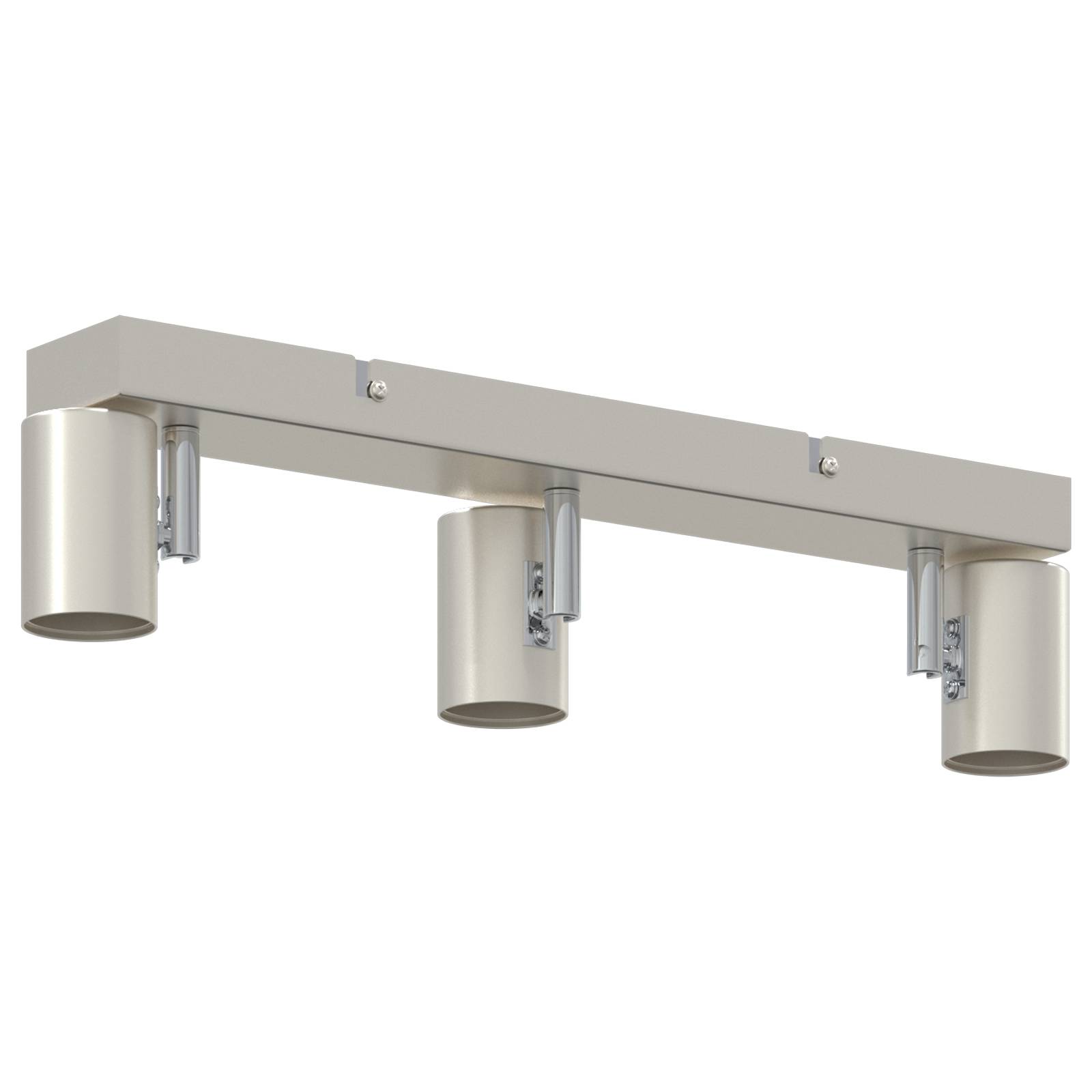 vidaXL Deckenstrahler 3-Wege Verstellbare Gebürstetes Nickel E27