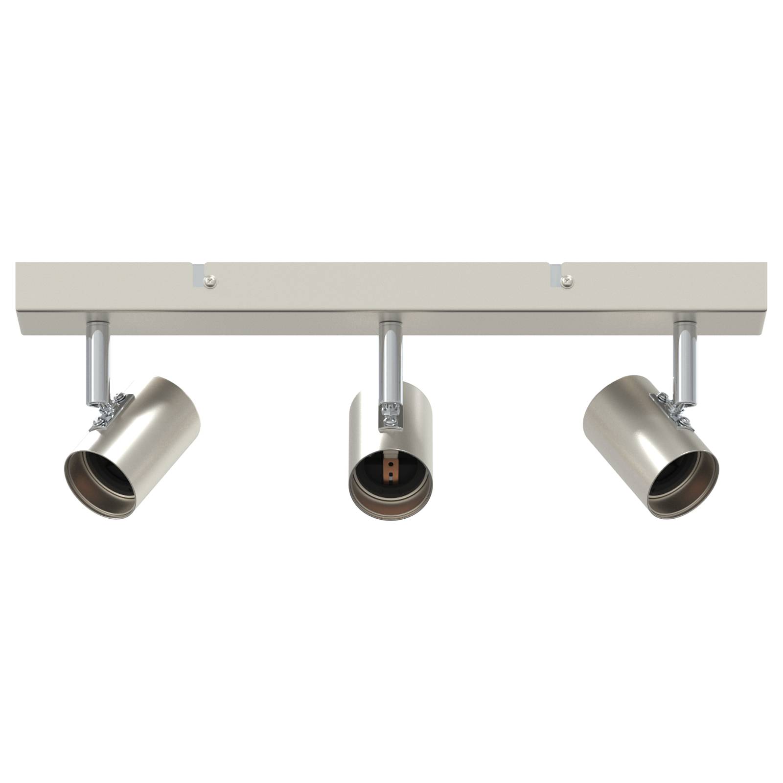 vidaXL Deckenstrahler 3-Wege Verstellbare Gebürstetes Nickel E27