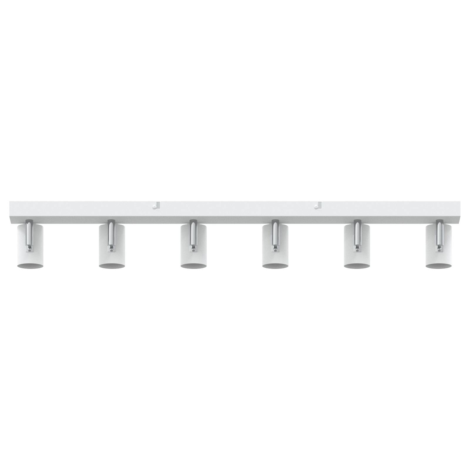 vidaXL Deckenstrahler 6 Wege verstellbar Weiß E27