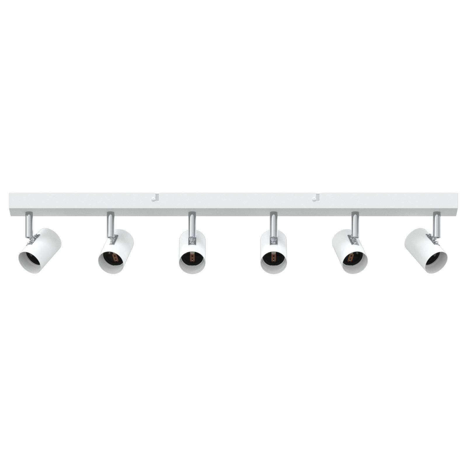 vidaXL Deckenstrahler 6 Wege verstellbar Weiß E27