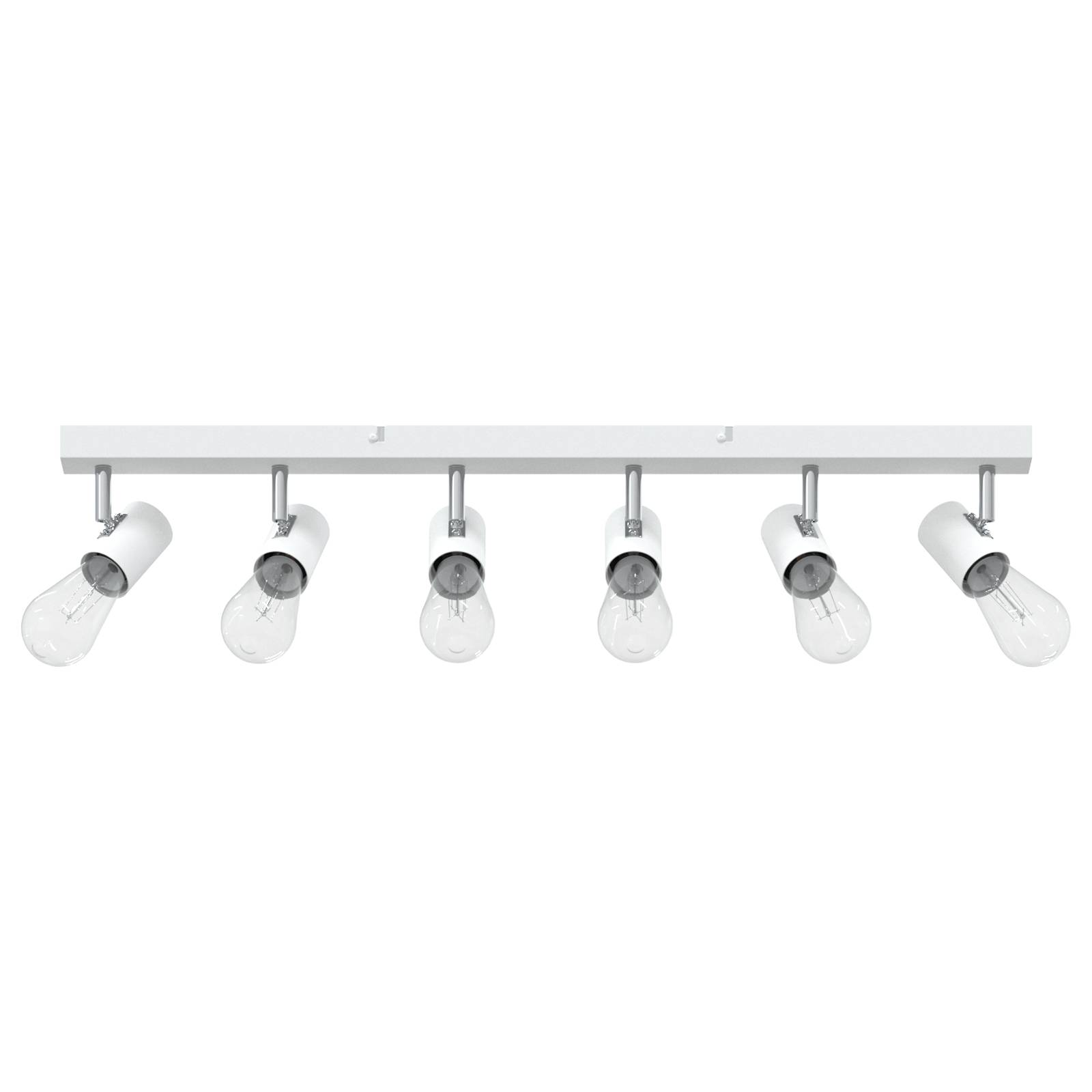 vidaXL Deckenstrahler 6 Wege verstellbar Weiß E27