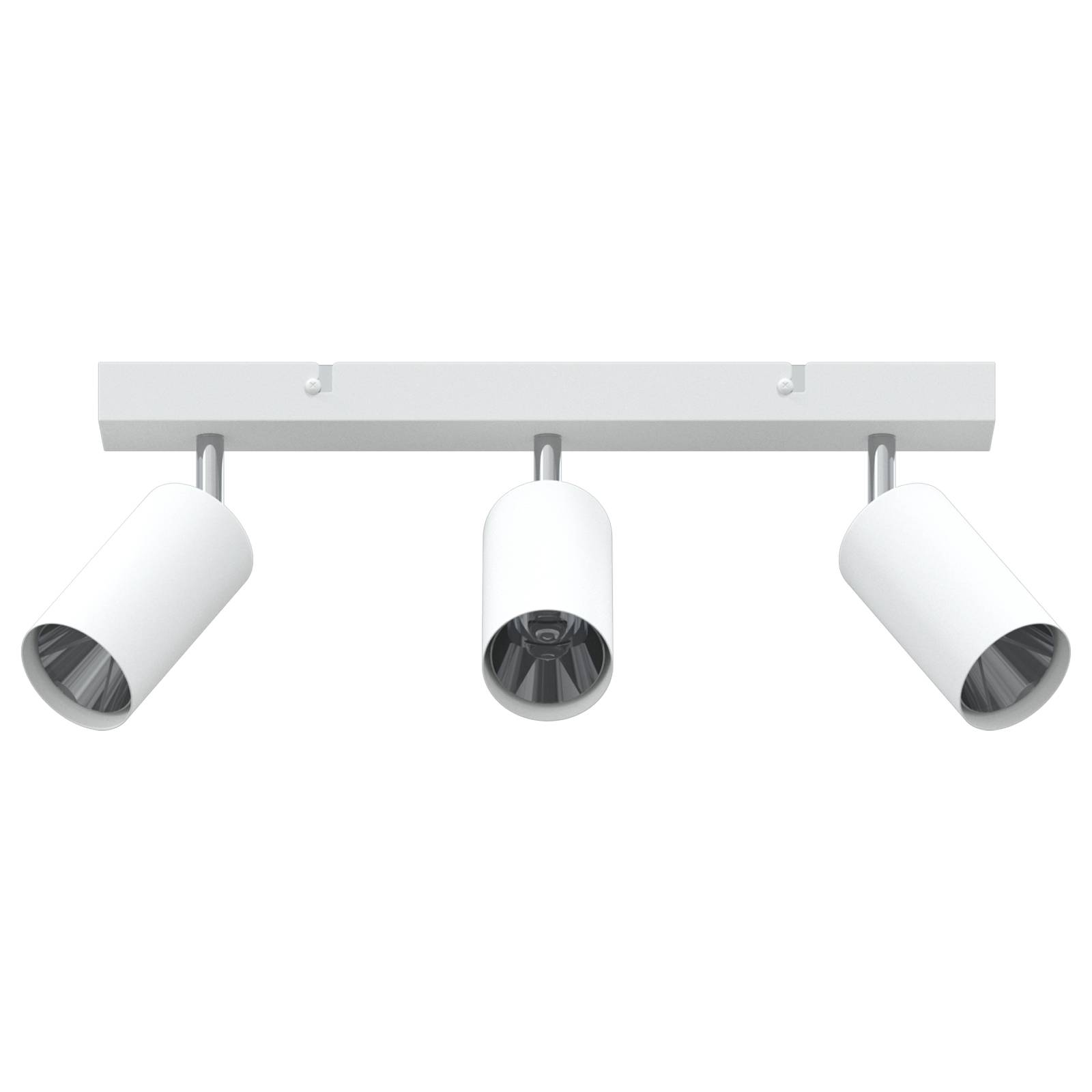 vidaXL Deckenstrahler 3-Flammig Verstellbar Weiß GU10