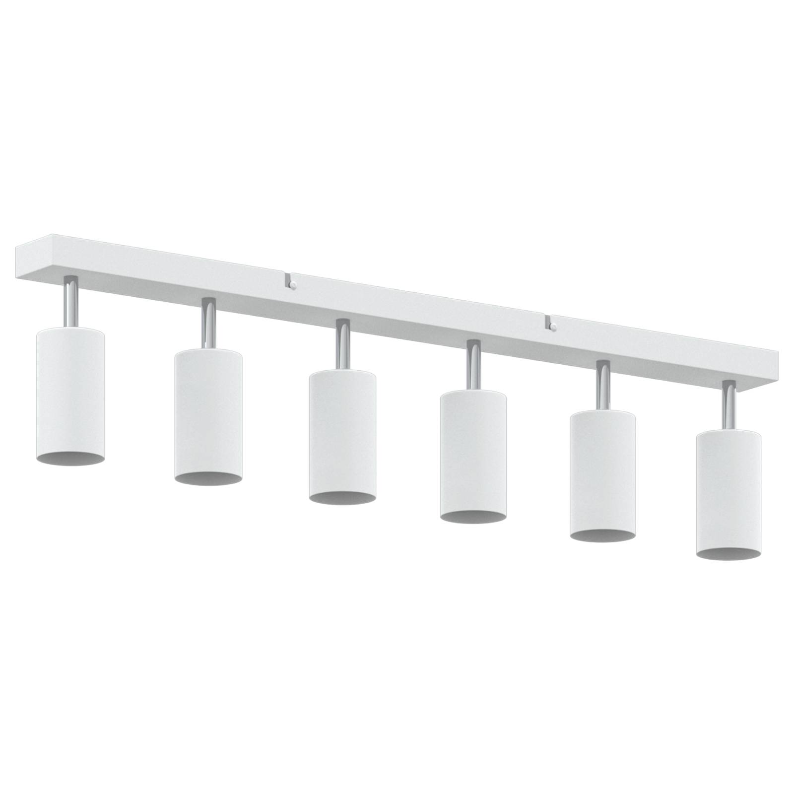 vidaXL Deckenstrahler 6-Flammig Verstellbar Weiß GU10
