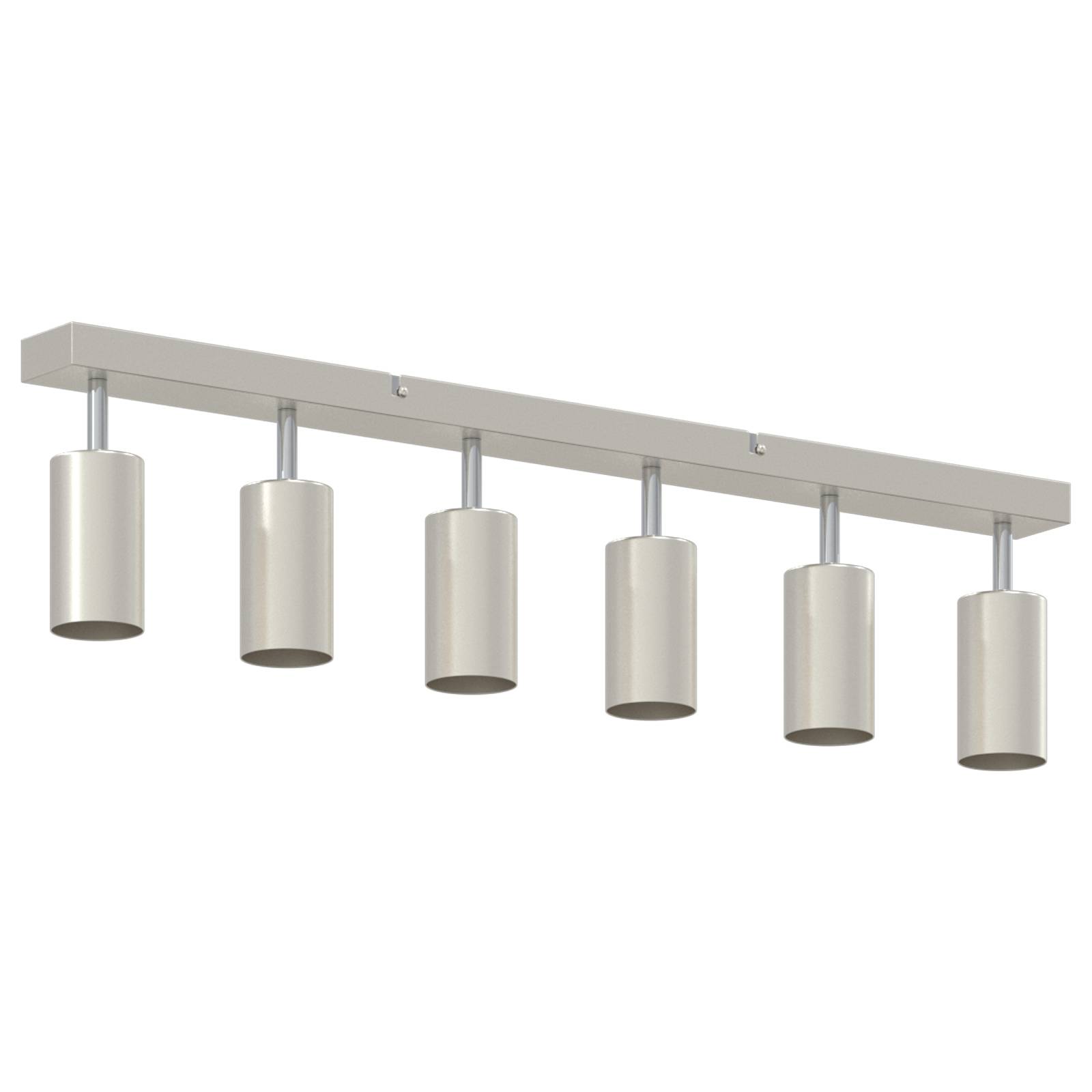 vidaXL Deckenstrahler 6-Flammig Verstellbar Gebürsteter Nickel GU10