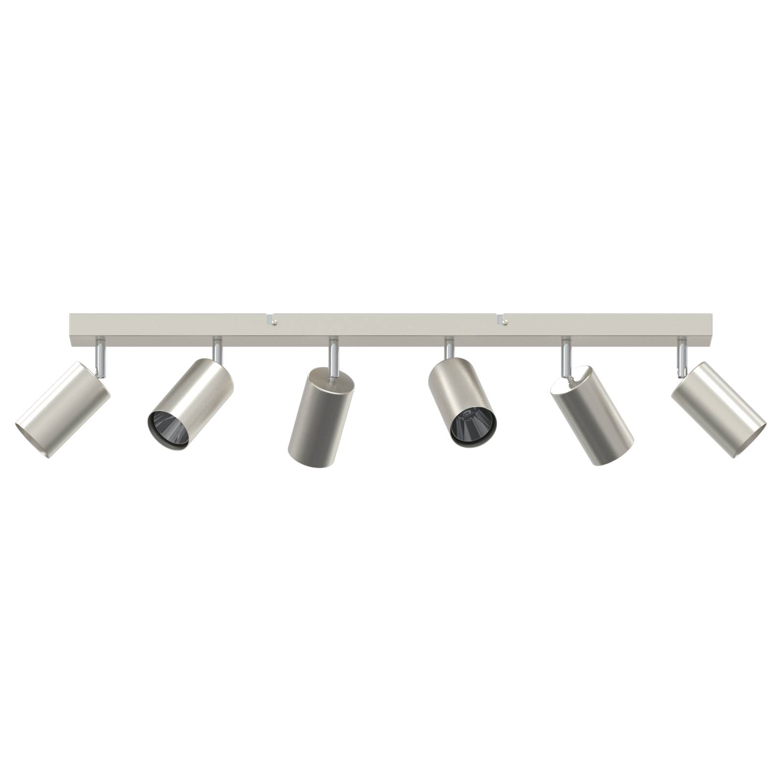 vidaXL Deckenstrahler 6-Flammig Verstellbar Gebürsteter Nickel GU10