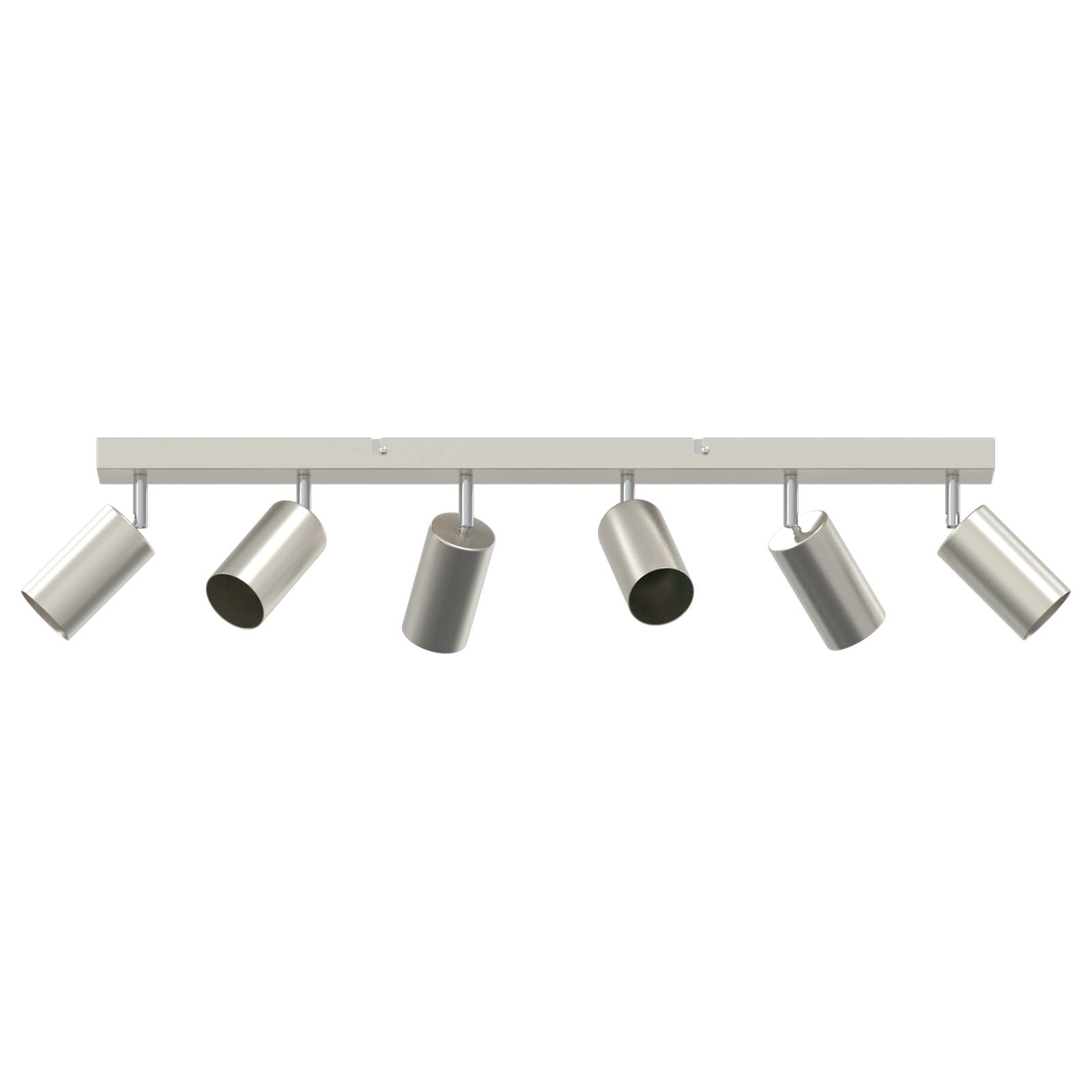 vidaXL Deckenstrahler 6-Flammig Verstellbar Gebürsteter Nickel GU10