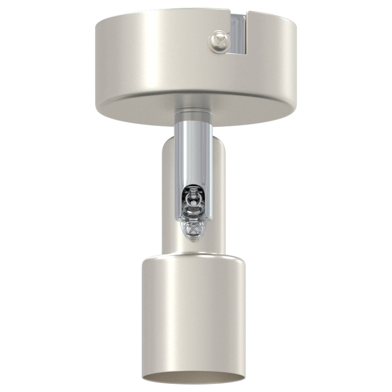 vidaXL Decken-Spotlight 1 Weg Verstellbar Gebürstetes Nickel GU10