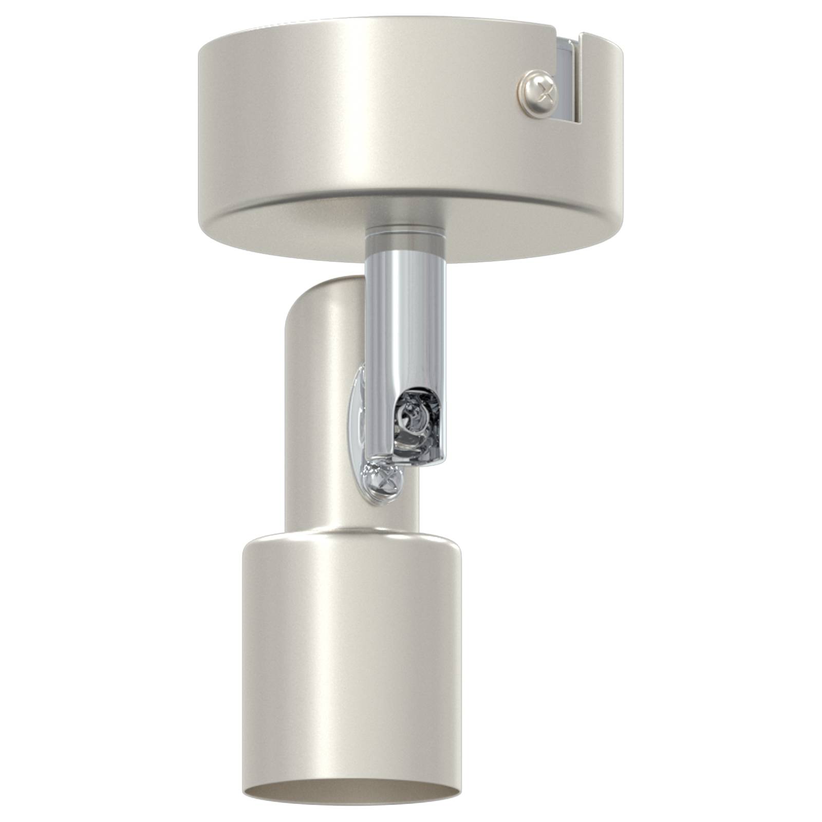 vidaXL Decken-Spotlight 1 Weg Verstellbar Gebürstetes Nickel GU10