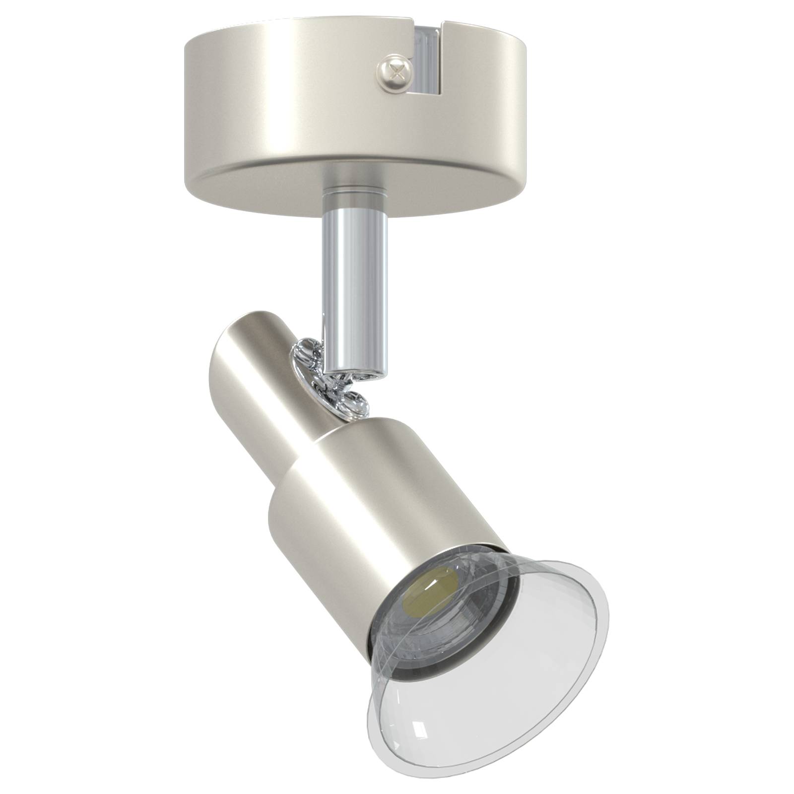 vidaXL Decken-Spotlight 1 Weg Verstellbar Gebürstetes Nickel GU10