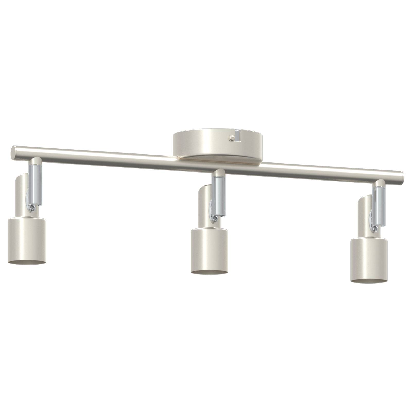 vidaXL Decken-Spotlight 3 Wege Verstellbar Gebürstetes Nickel GU10