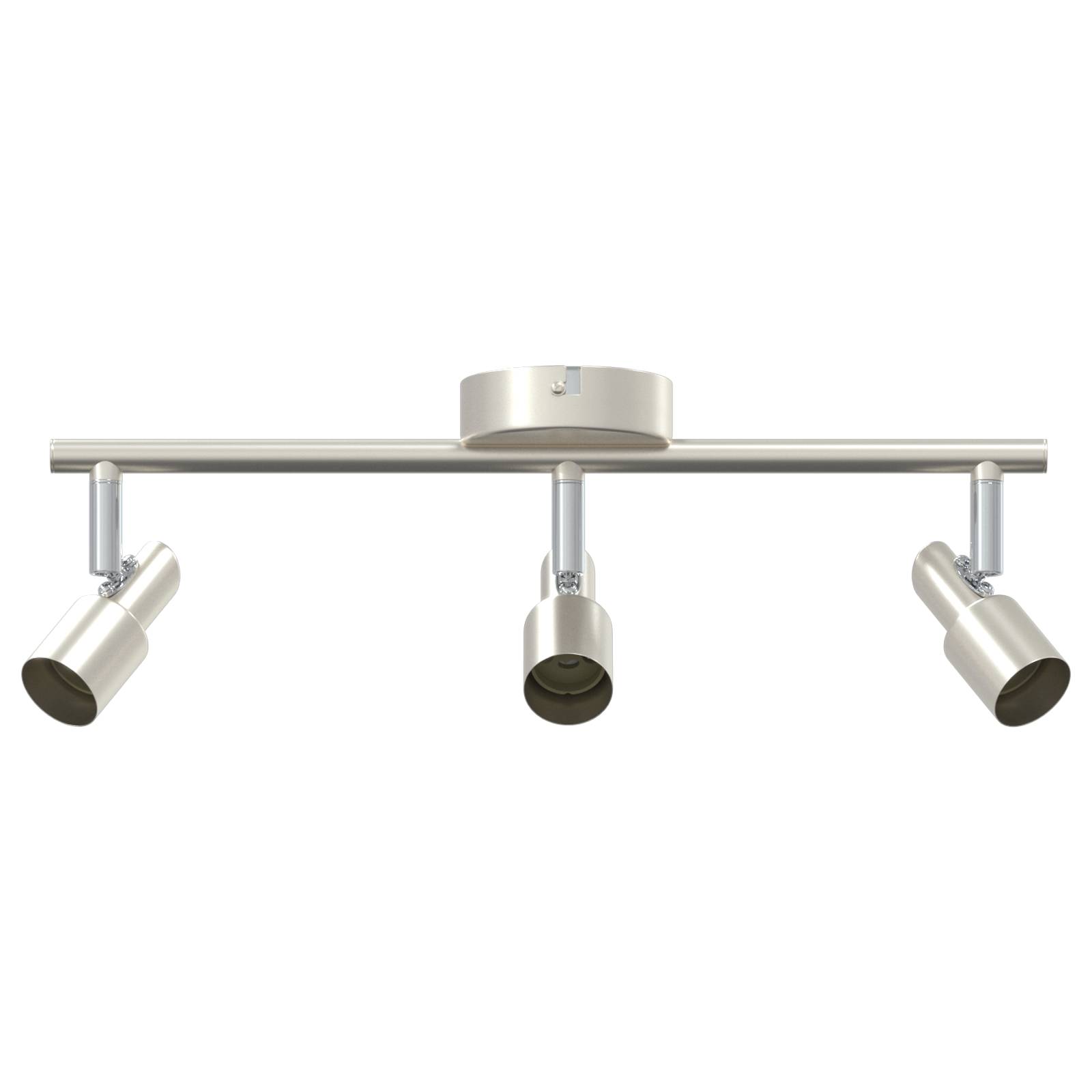 vidaXL Decken-Spotlight 3 Wege Verstellbar Gebürstetes Nickel GU10