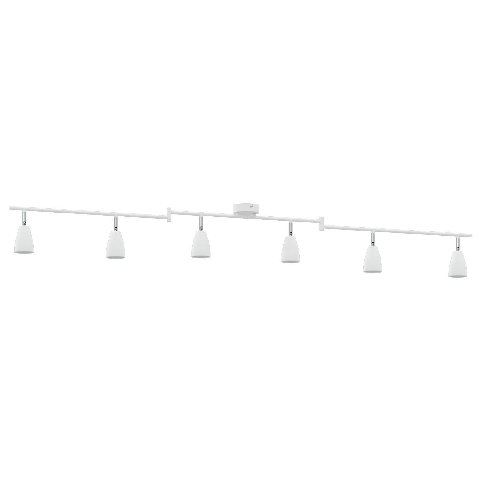 vidaXL Decken Spotlicht 6 Wege verstellbar Weiß GU10