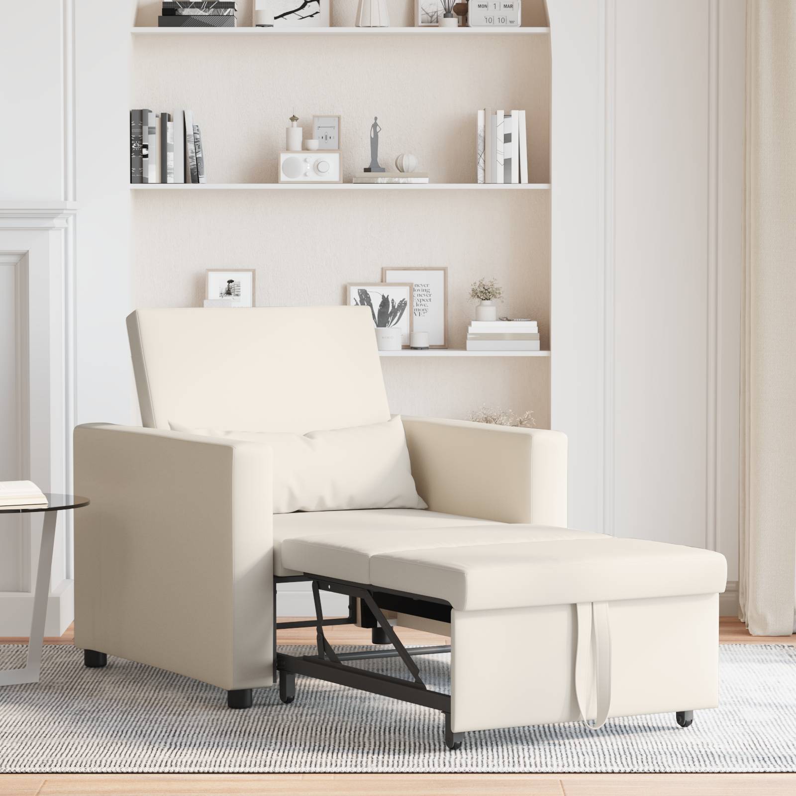 vidaXL 3-in-1 Einzel-Schlafsofa aus umwandelbarem Leinen