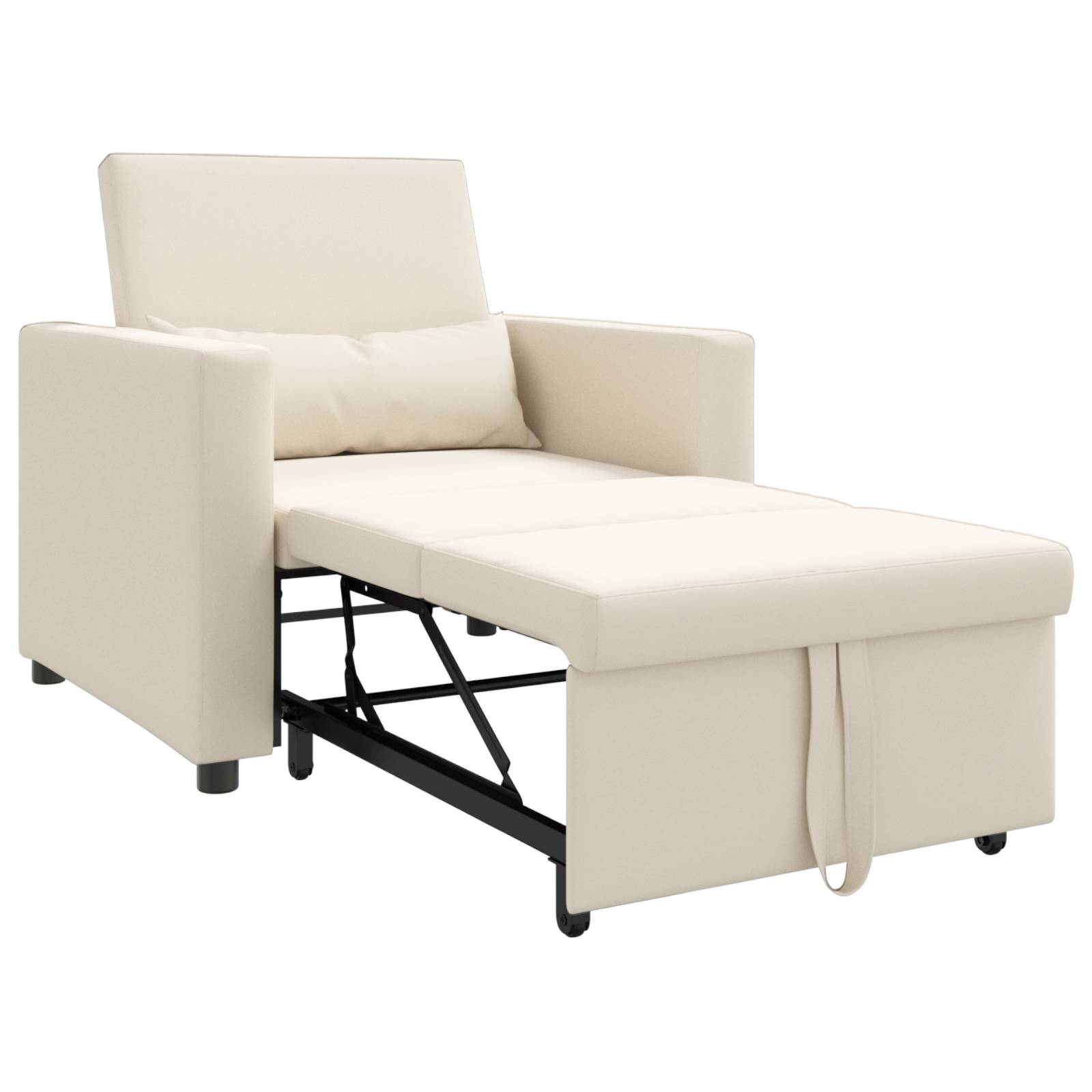 vidaXL 3-in-1 Einzel-Schlafsofa aus umwandelbarem Leinen
