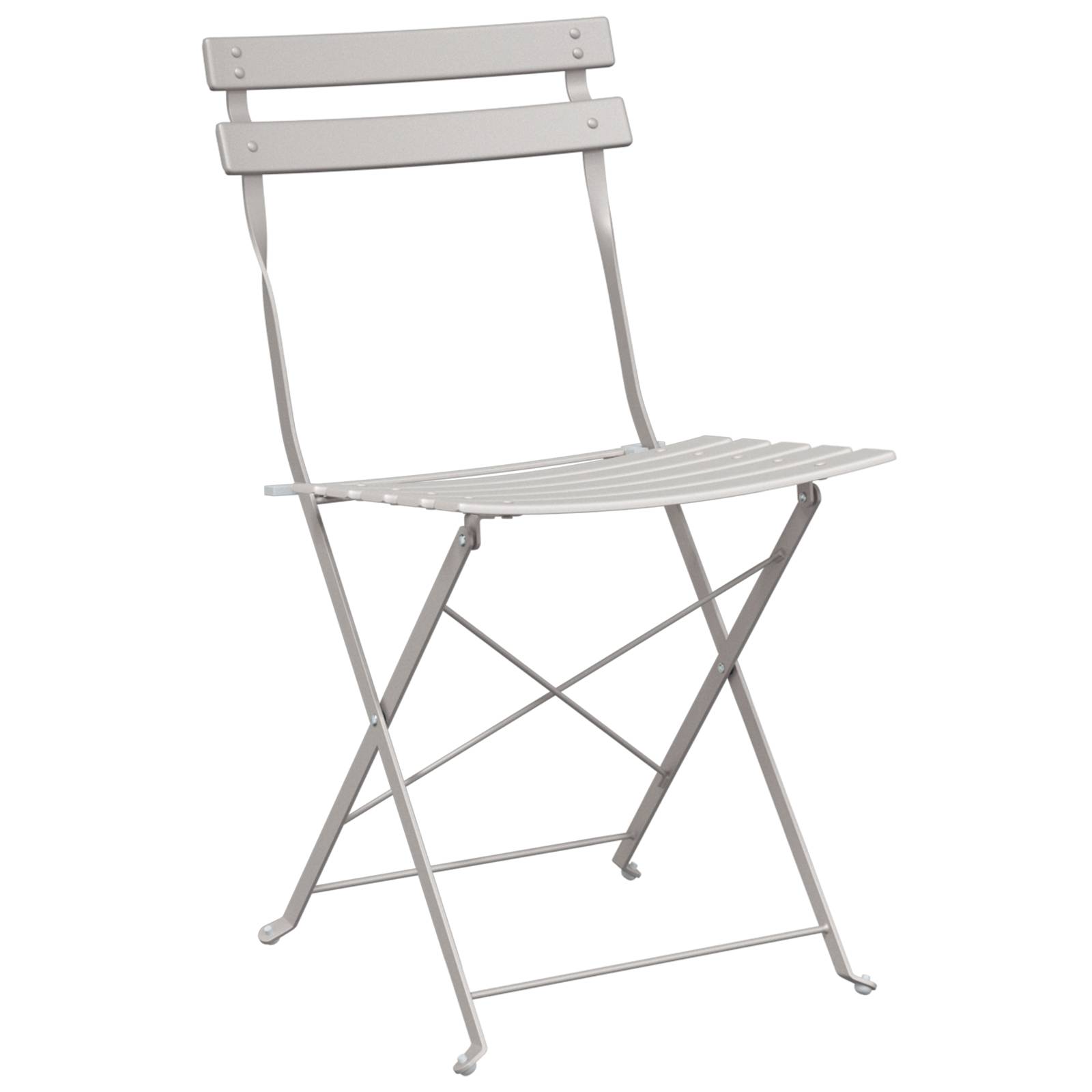 vidaXL 3-tlg. Bistro-Set Klappbar Beige Stahl