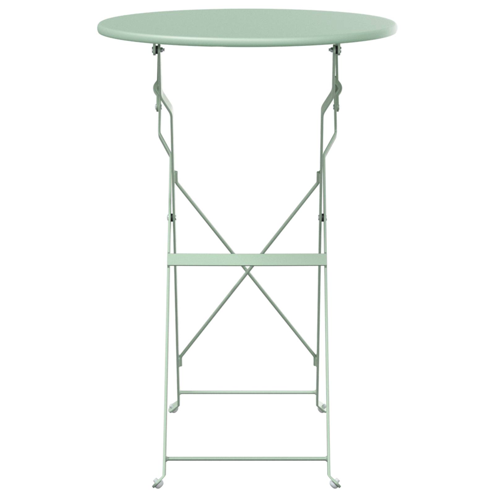 vidaXL Faltbarer Gartentisch Hellmint Ø50x71 cm Stahl