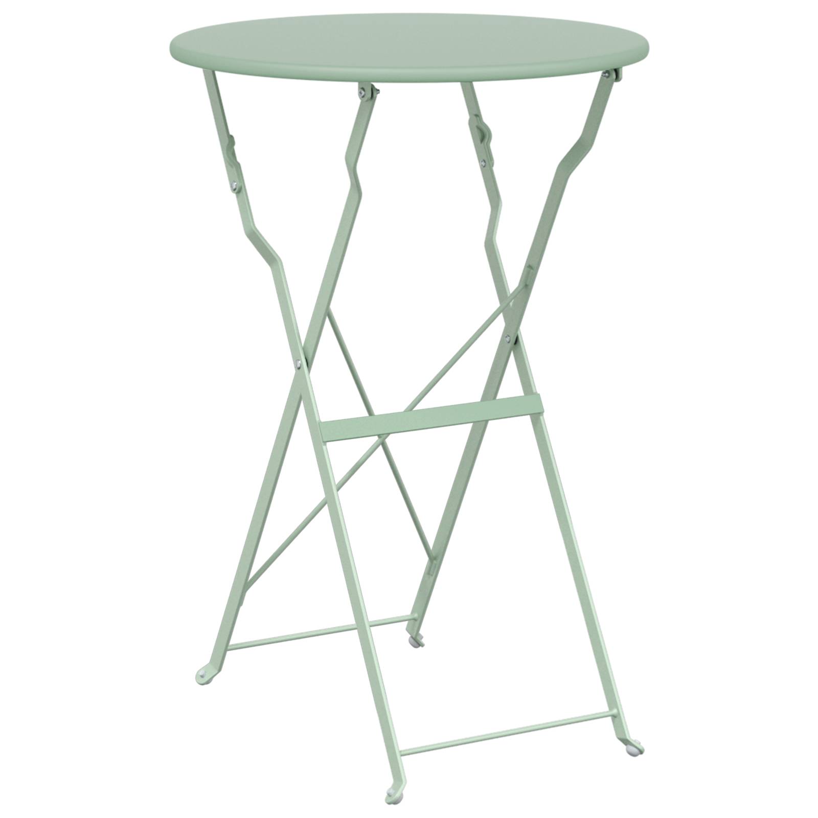 vidaXL Faltbarer Gartentisch Hellmint Ø50x71 cm Stahl