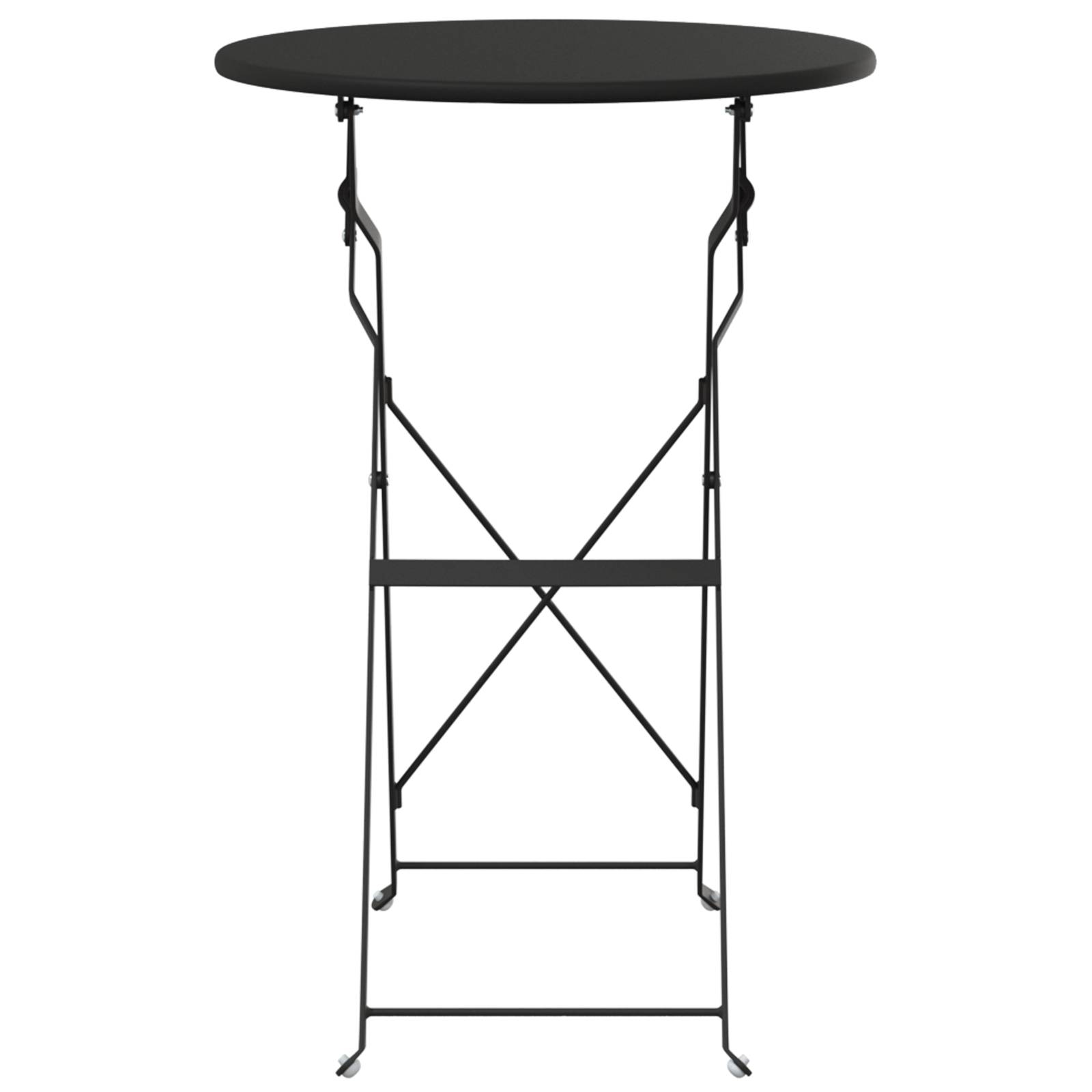 vidaXL Bistrotisch Klappbar Anthrazit Ø50x71cm Stahl Pulverbeschichtet