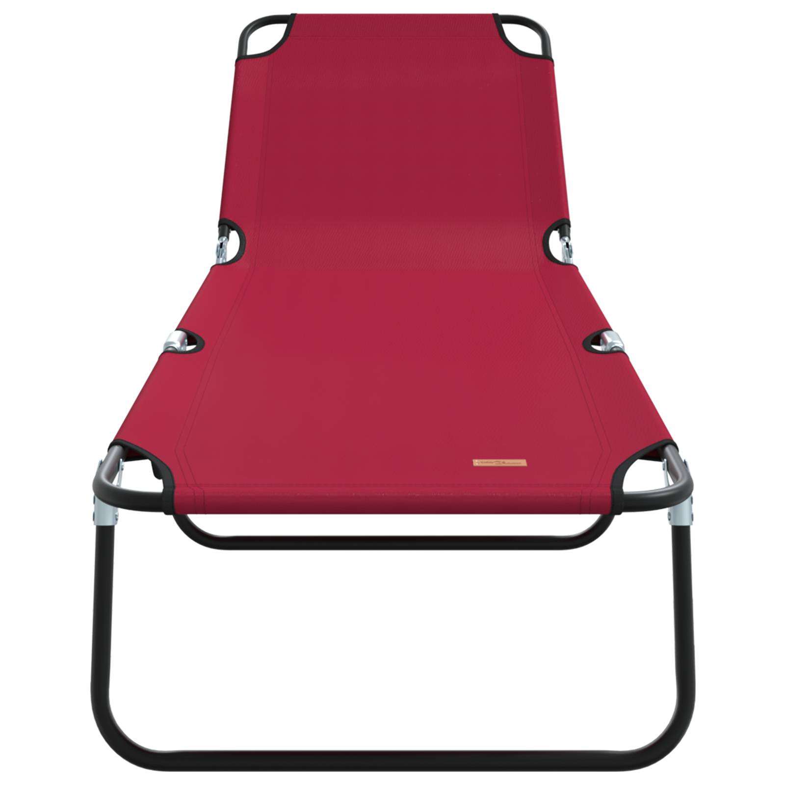 vidaXL Klappliegen 2 Stk. Tragbar Rot 600D Oxford-Gewebe
