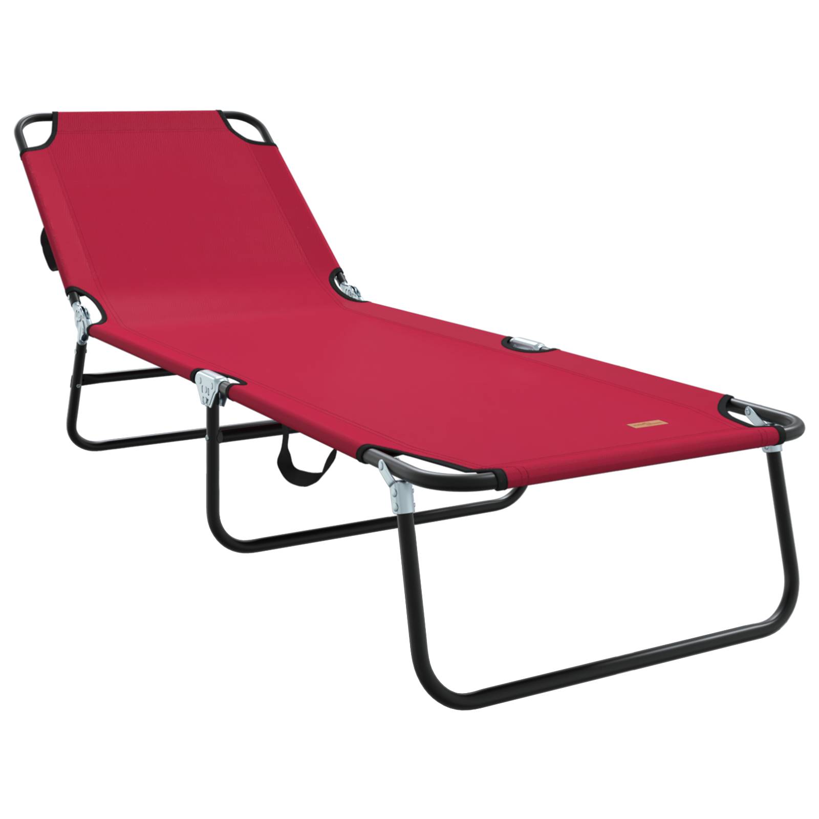 vidaXL Klappliegen 2 Stk. Tragbar Rot 600D Oxford-Gewebe