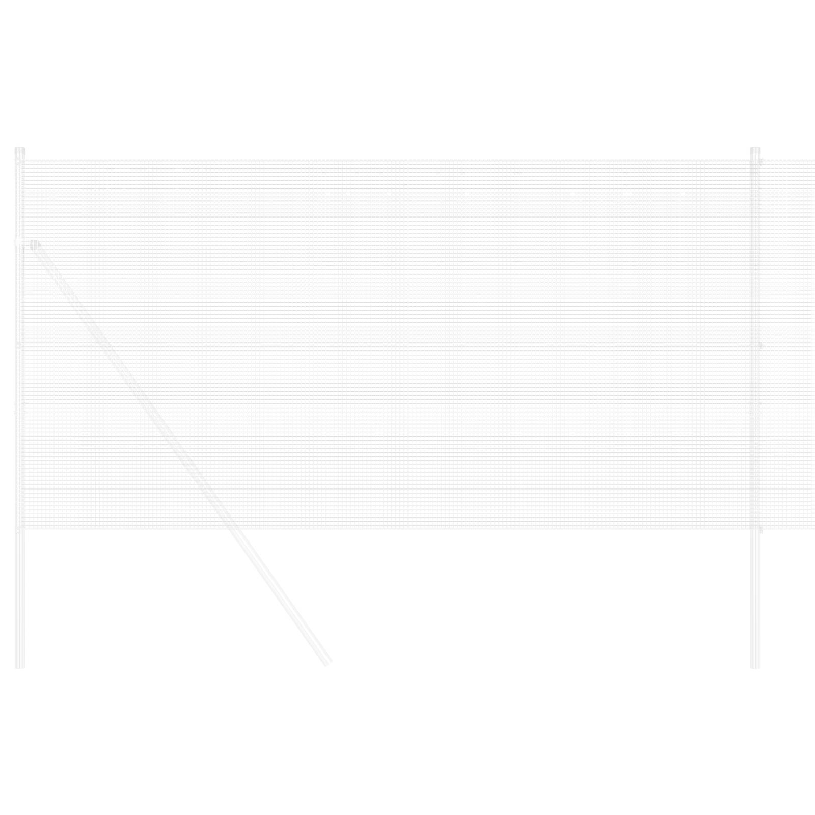 vidaXL Schweißdrahtzaun 0,6 x 10 m Verzinkter Stahl