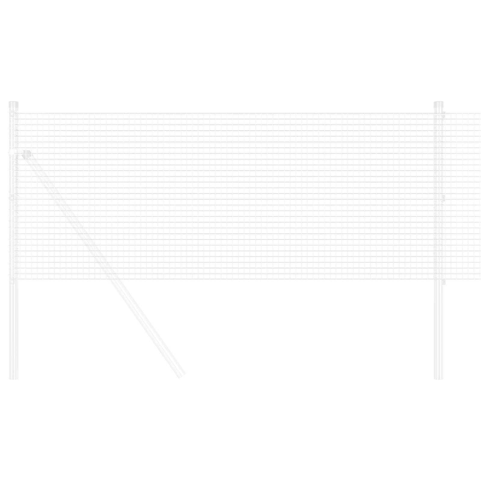 vidaXL Schweißdrahtzaun 1,4x25 m Galvanisierter Stahl